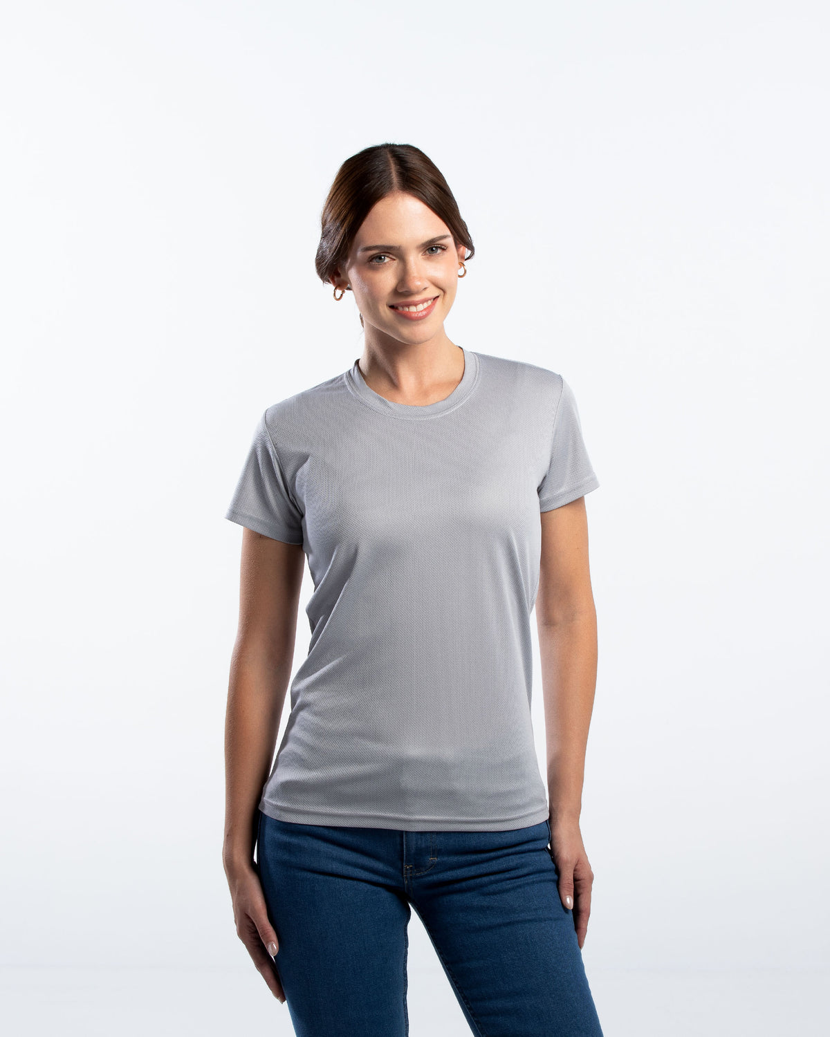 Playera Cuello Redondo Mujer Manga Corta Crew