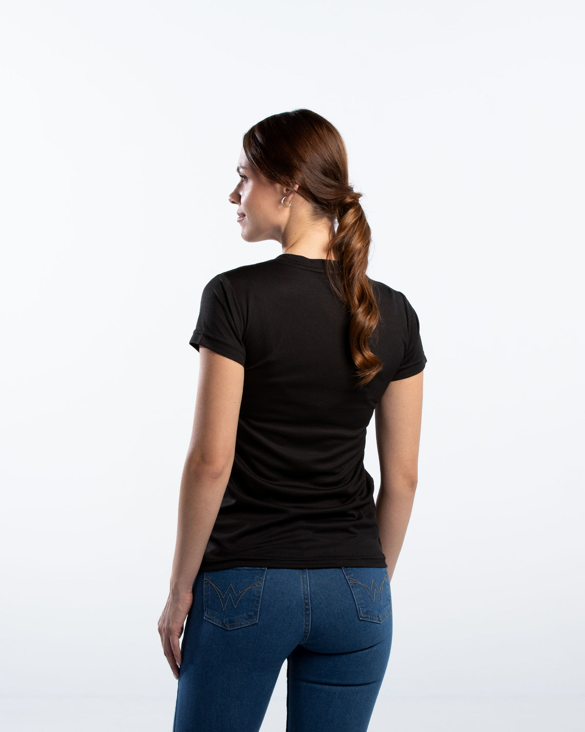 Playera Cuello Redondo Mujer Manga Corta Crew
