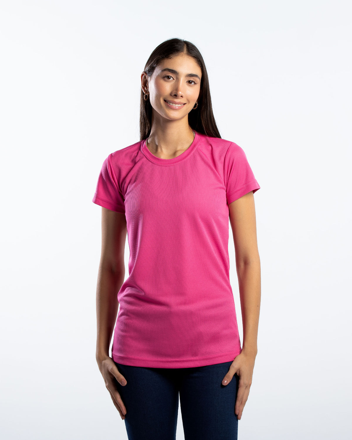 Playera Cuello Redondo Mujer Manga Corta Crew