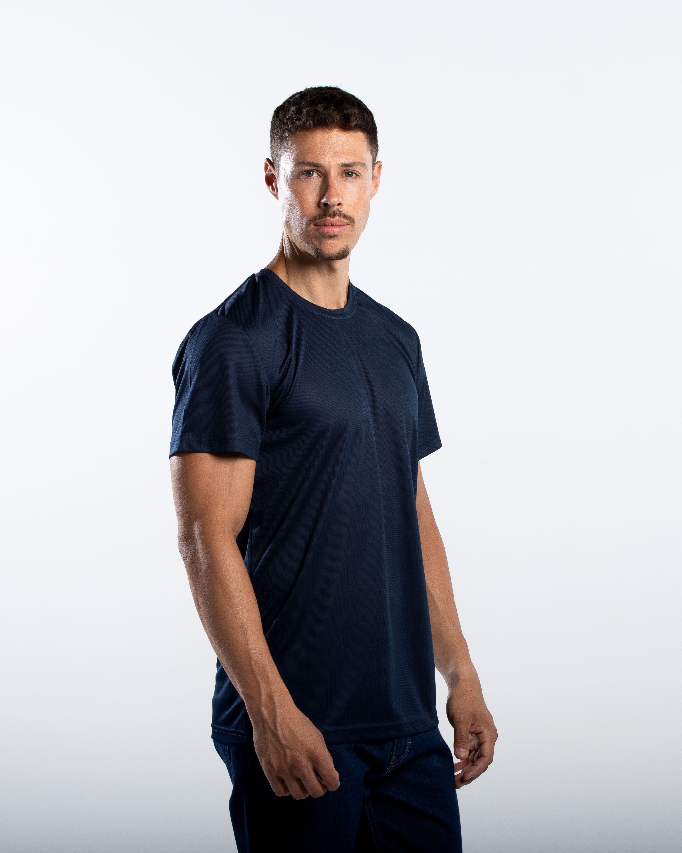 Playera Cuello Redondo Hombre Manga Corta Crew