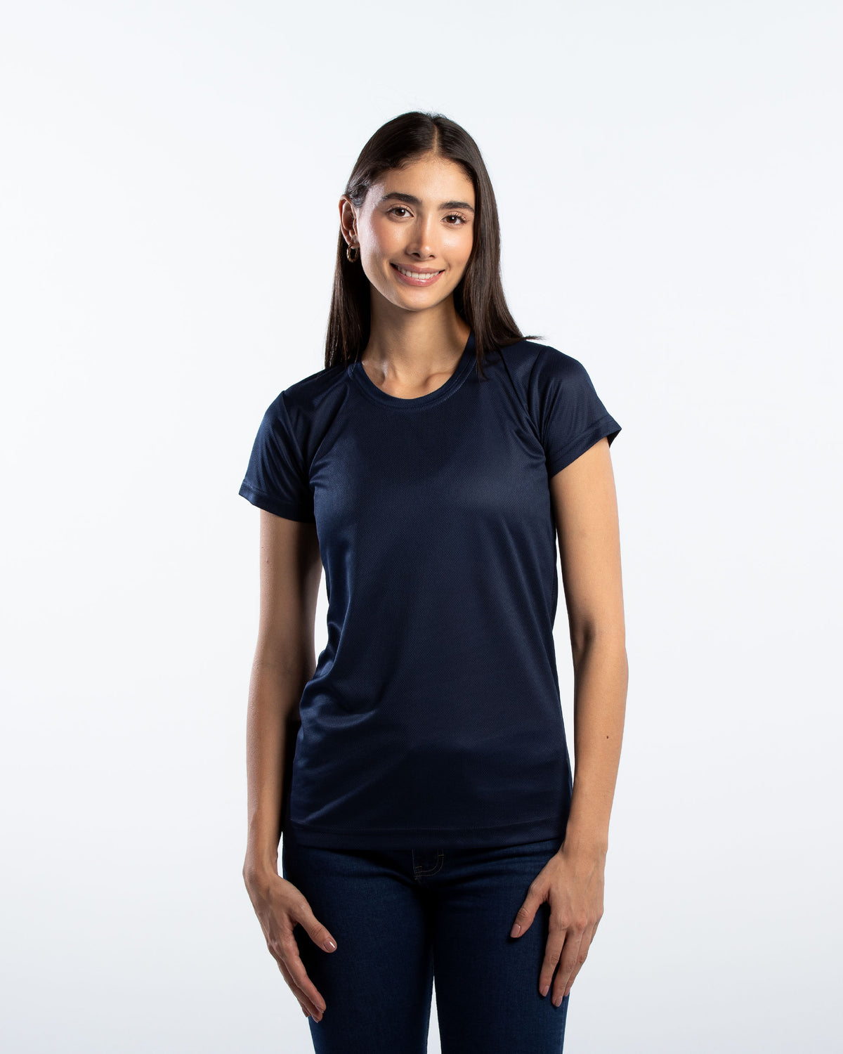 Playera Cuello Redondo Mujer Manga Corta Crew