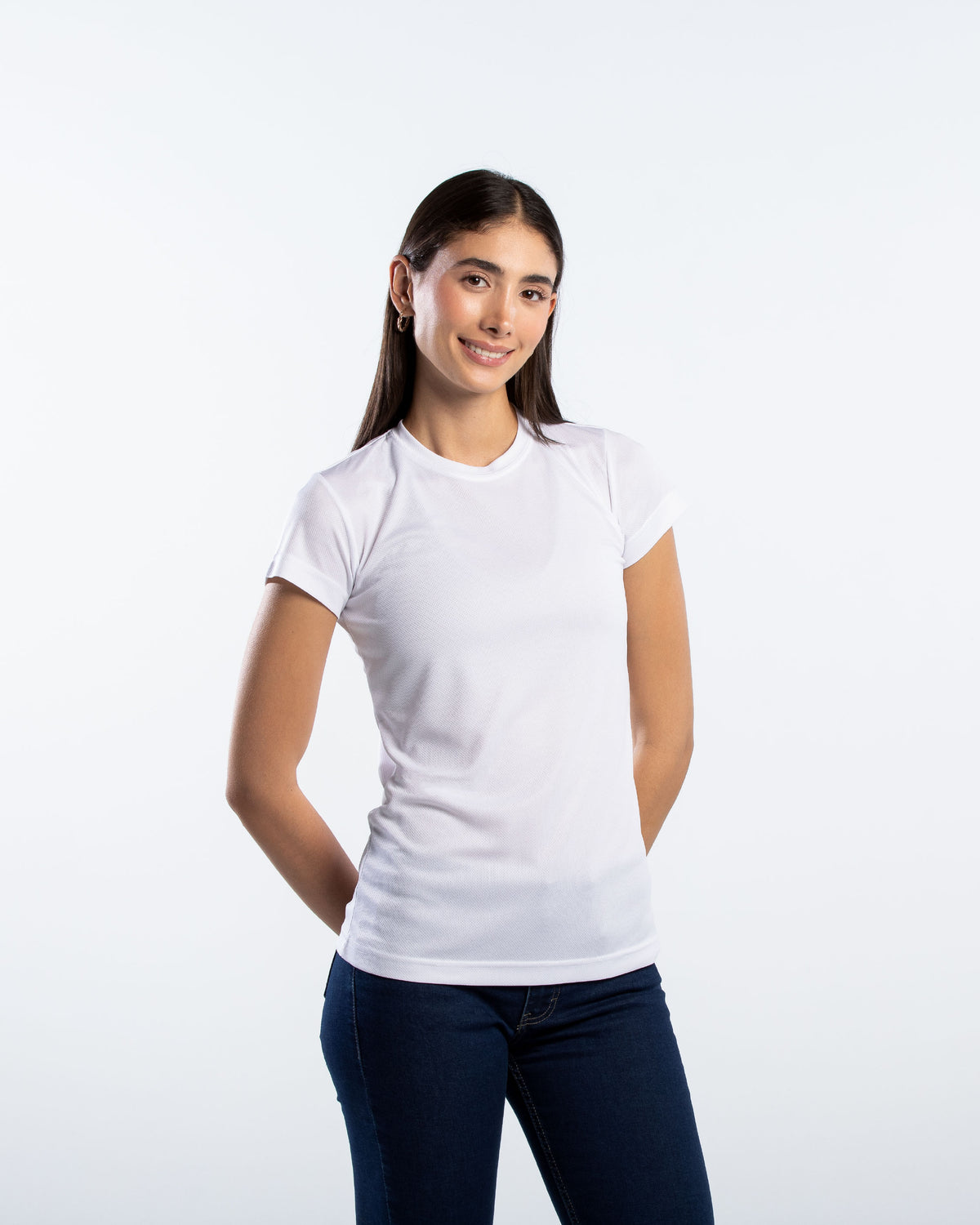 Playera Cuello Redondo Mujer Manga Corta Crew
