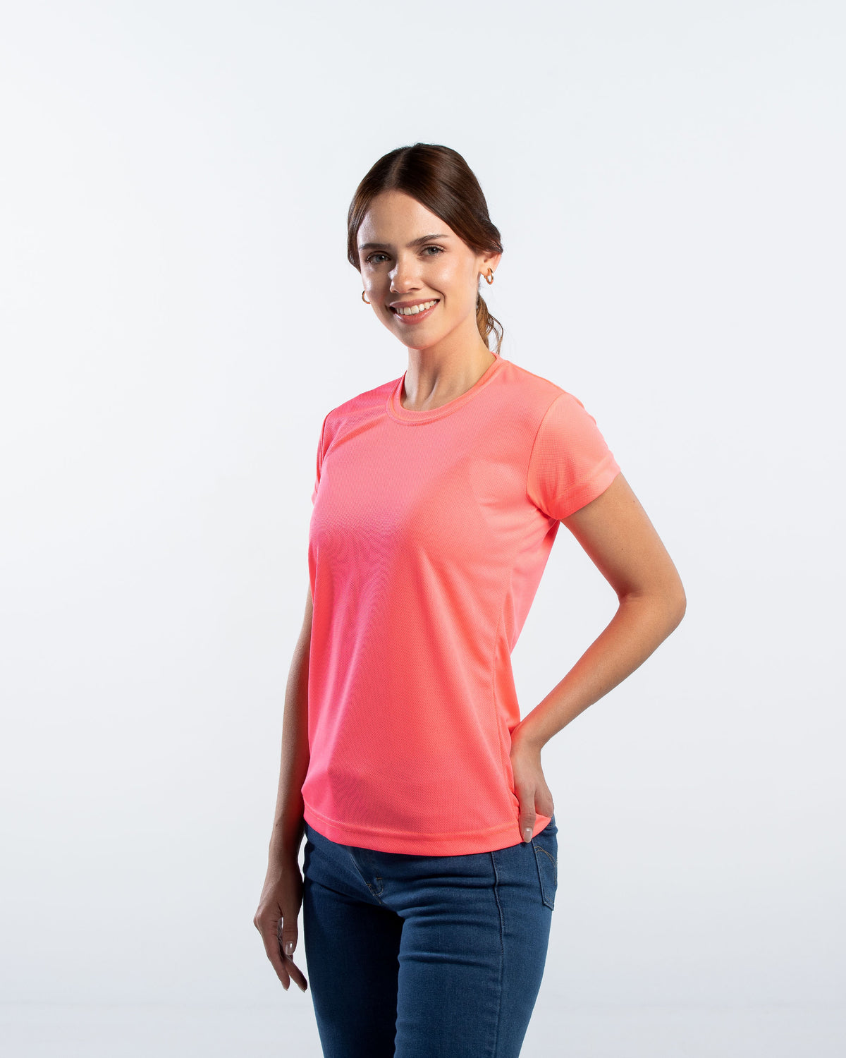 Playera Cuello Redondo Mujer Manga Corta Crew
