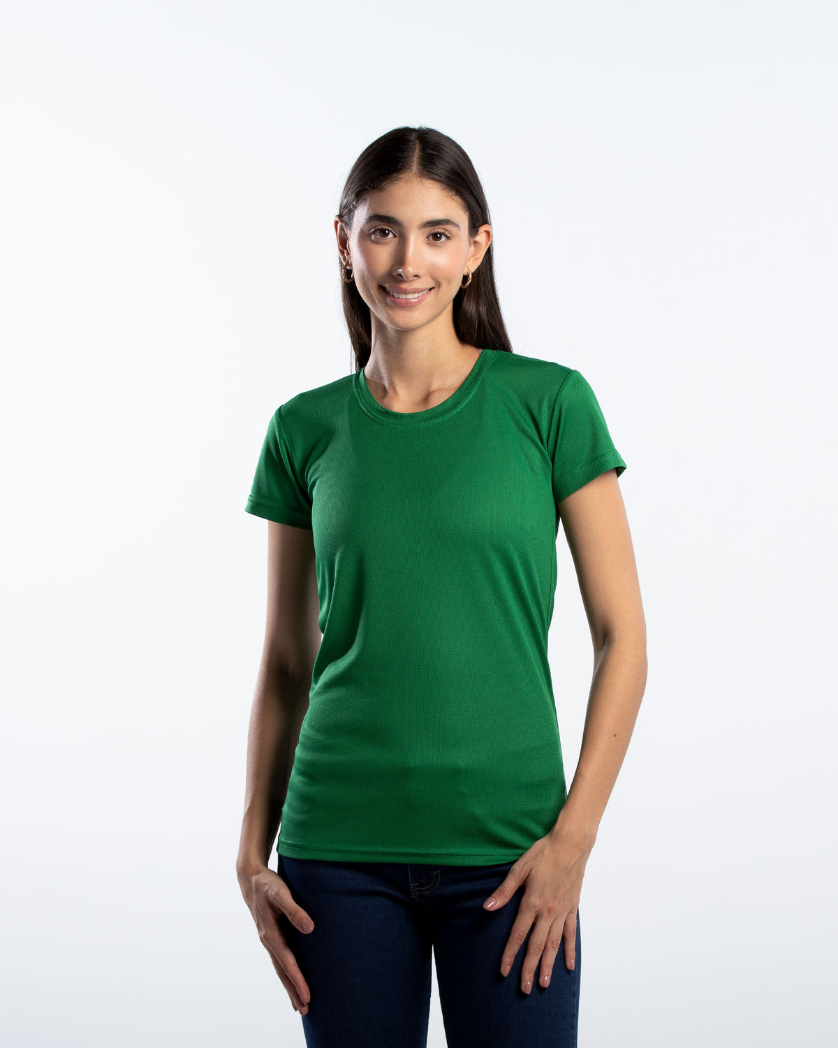 Playera Cuello Redondo Mujer Manga Corta Crew