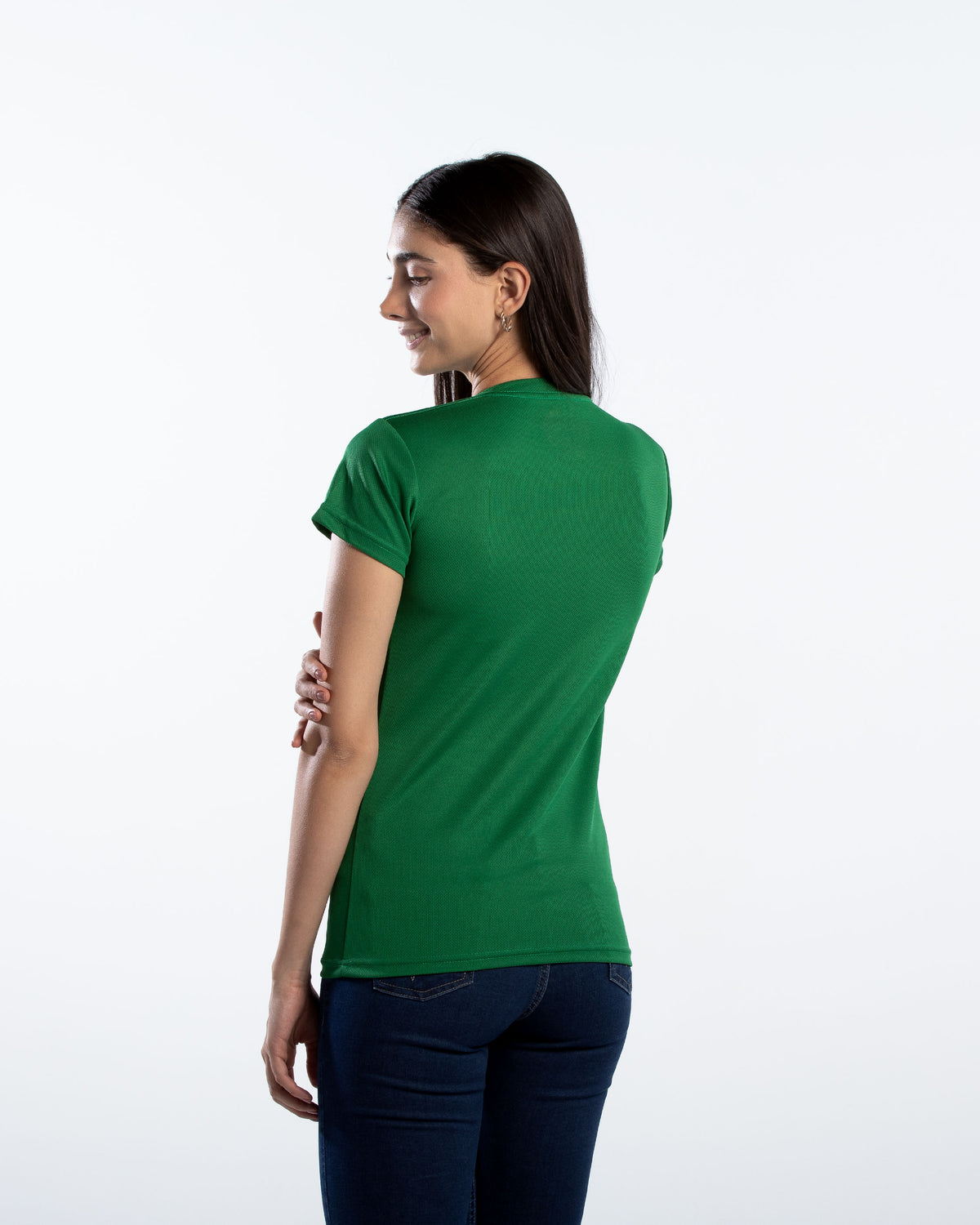 Playera Cuello Redondo Mujer Manga Corta Crew