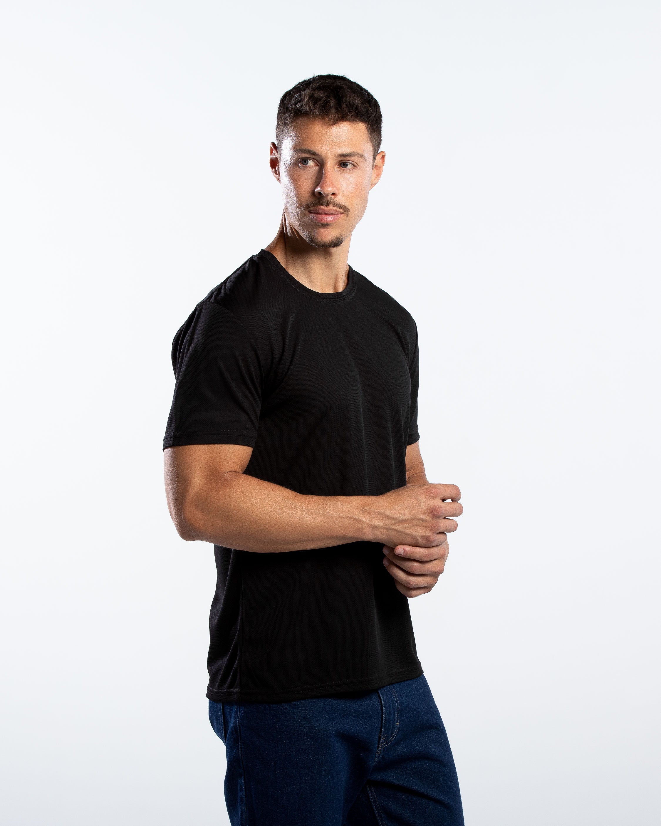 Playera Cuello Redondo Hombre Manga Corta Crew