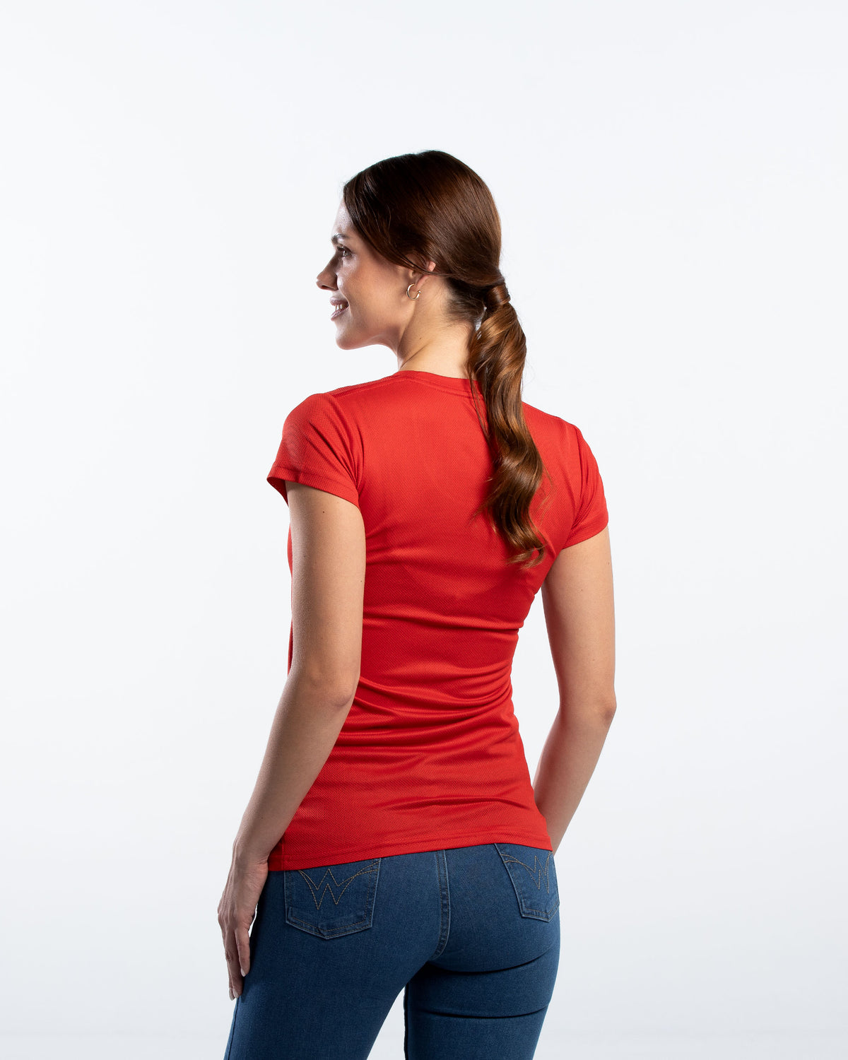 Playera Cuello Redondo Mujer Manga Corta Crew