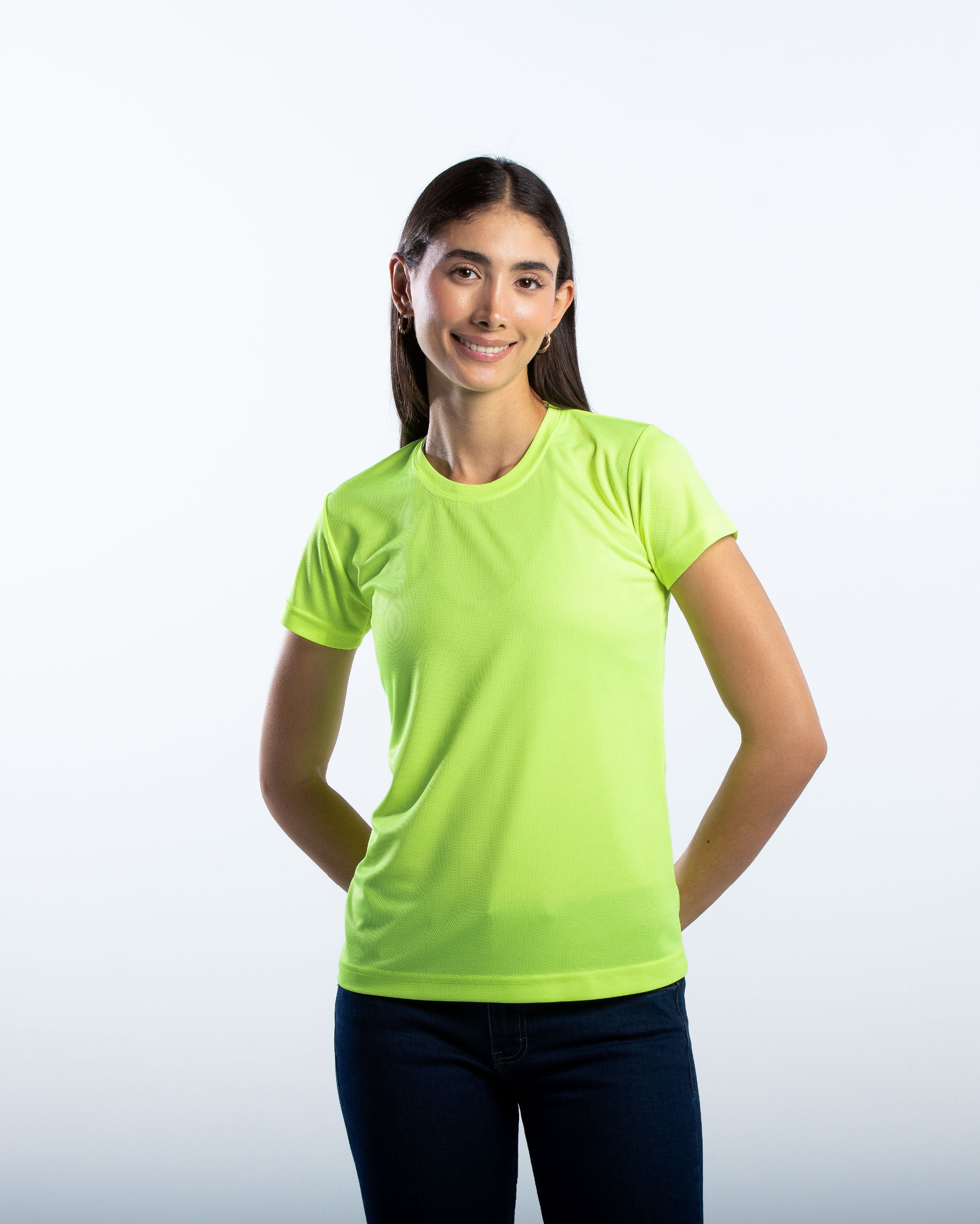 Playera Cuello Redondo Mujer Manga Corta Crew