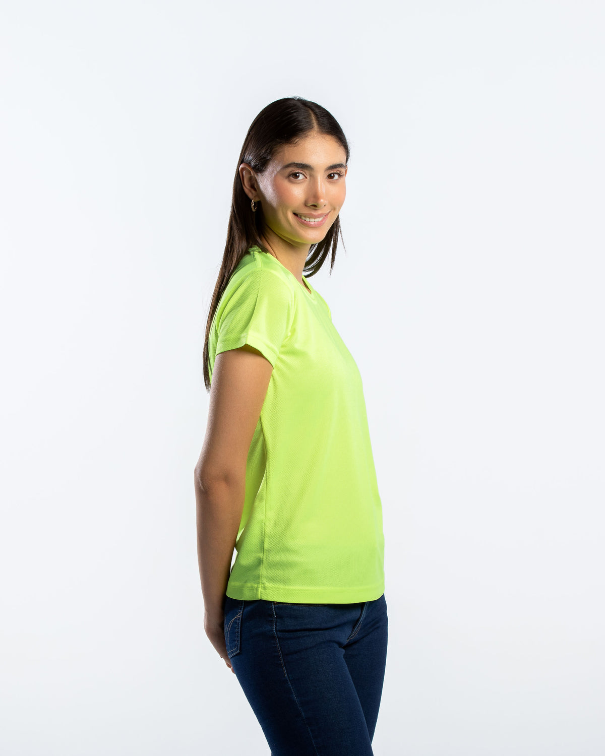 Playera Cuello Redondo Mujer Manga Corta Crew