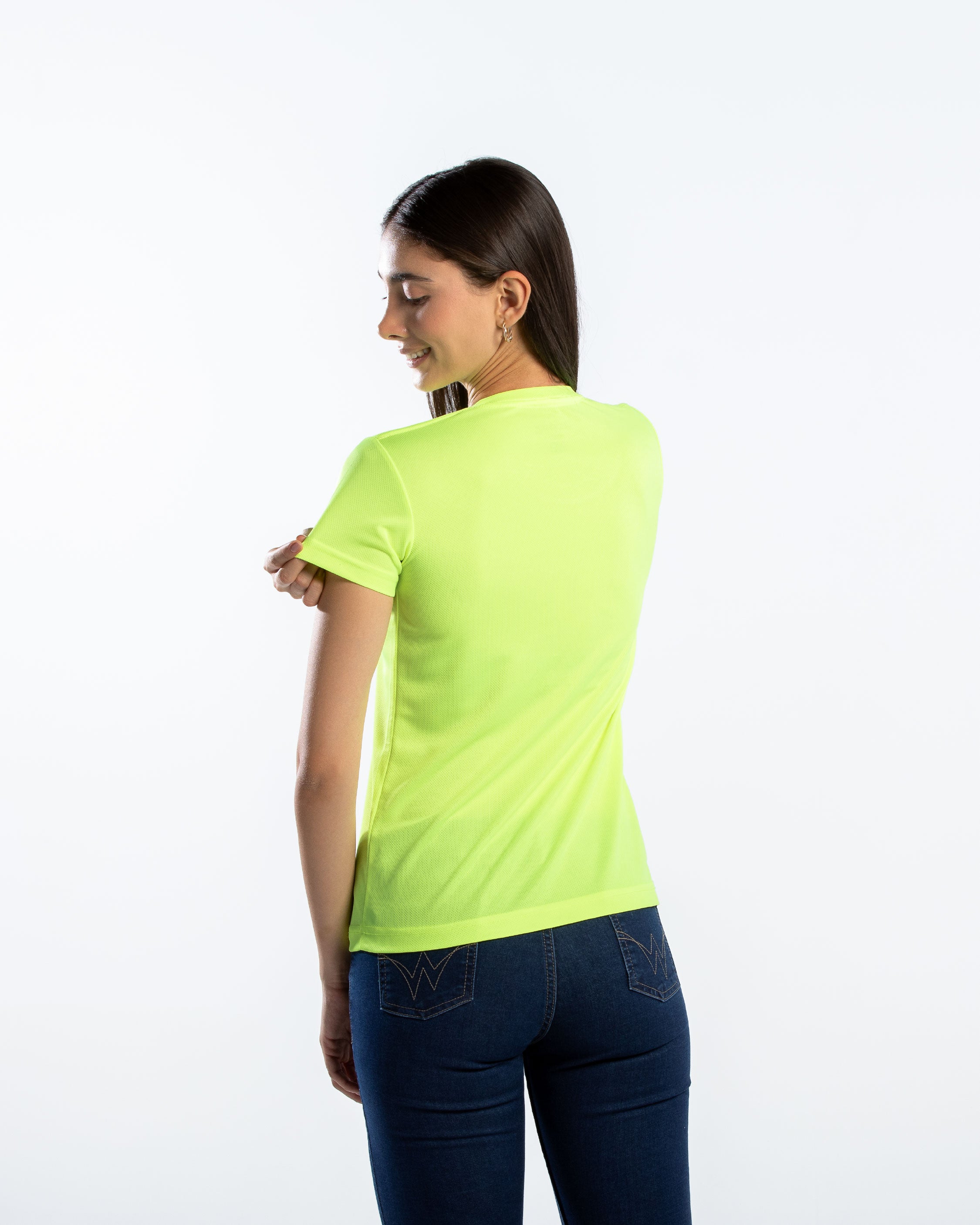 Playera Cuello Redondo Mujer Manga Corta Crew