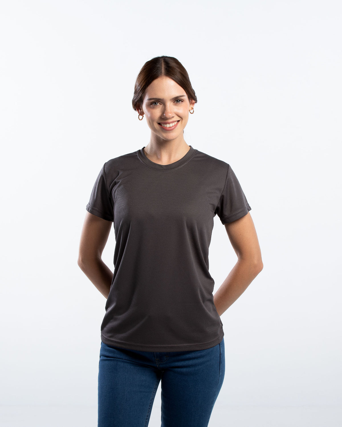 Playera Cuello Redondo Mujer Manga Corta Crew
