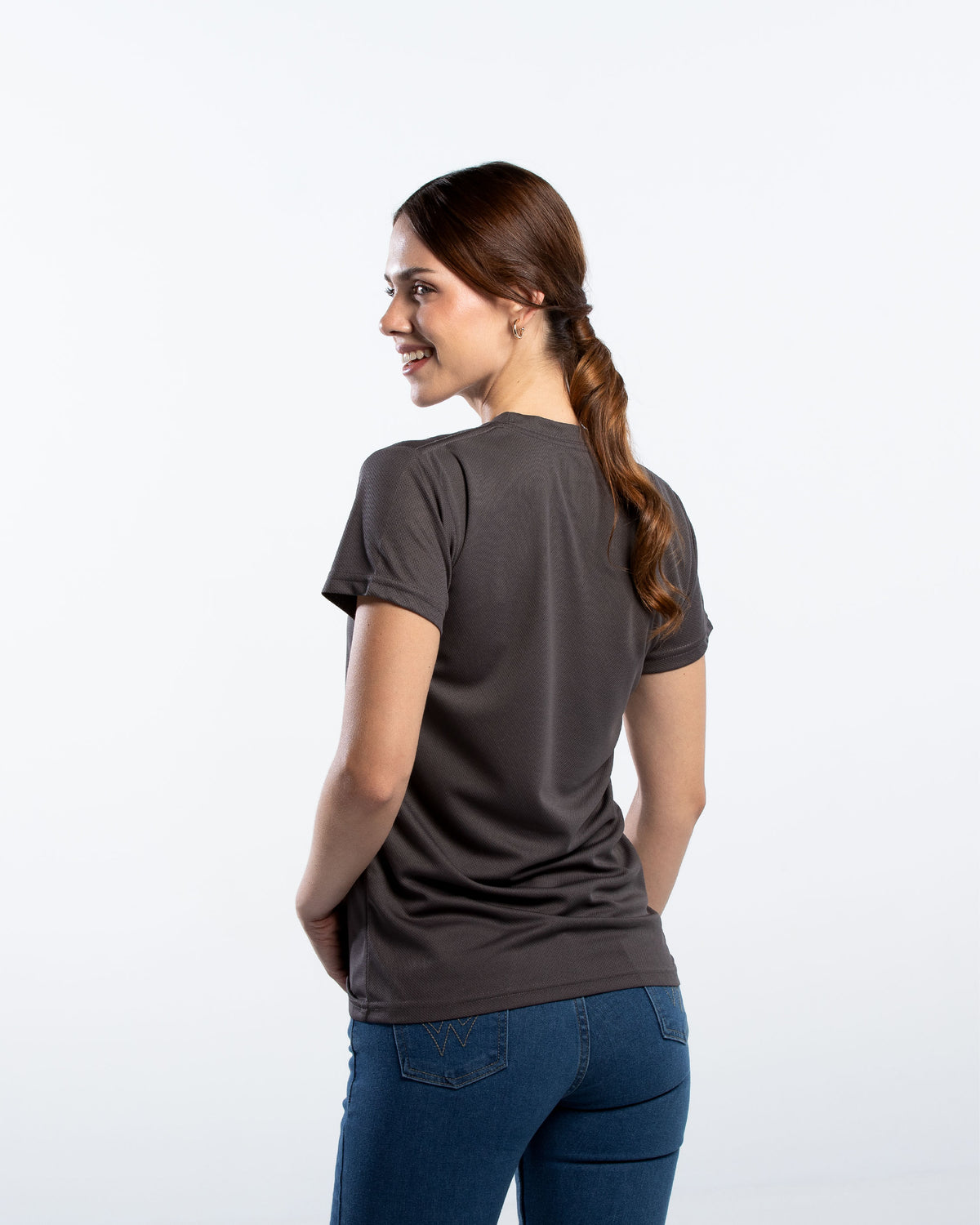 Playera Cuello Redondo Mujer Manga Corta Crew