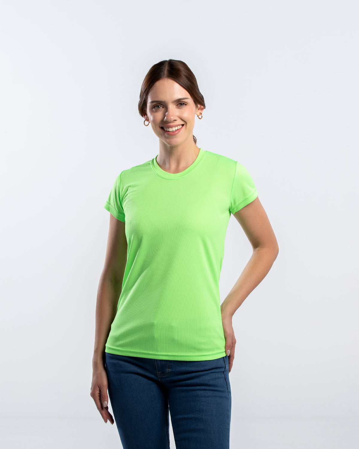 Playera Cuello Redondo Mujer Manga Corta Crew