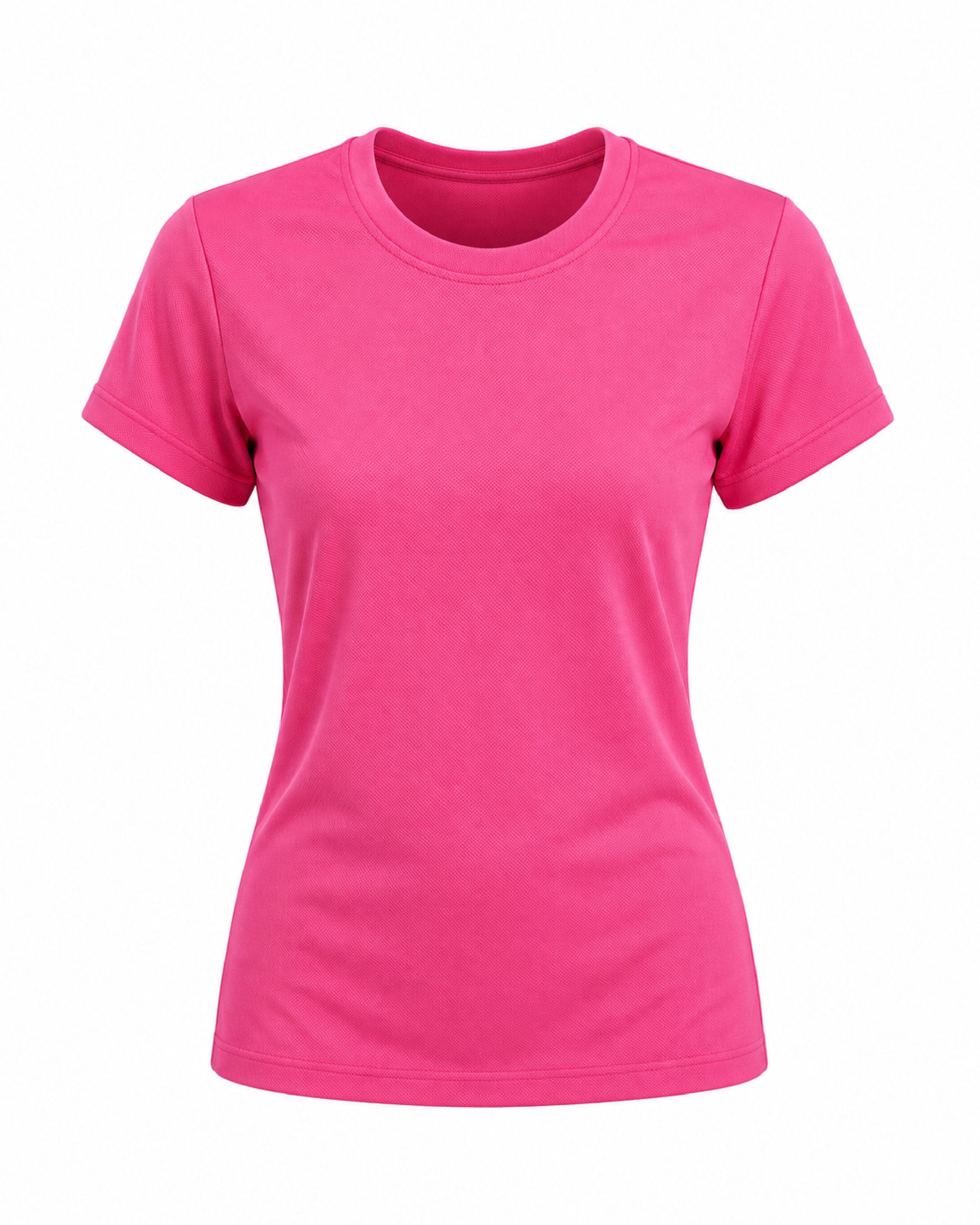 Playera Cuello Redondo Mujer Manga Corta Crew
