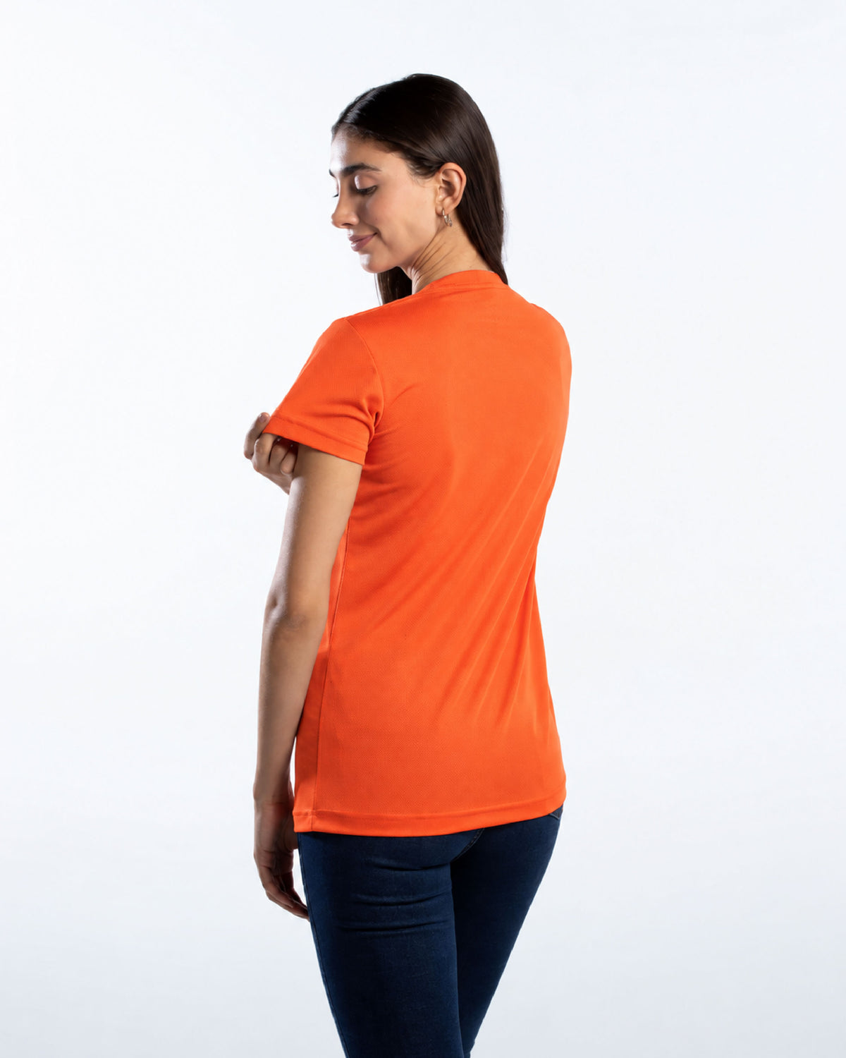 Playera Cuello Redondo Mujer Manga Corta Crew