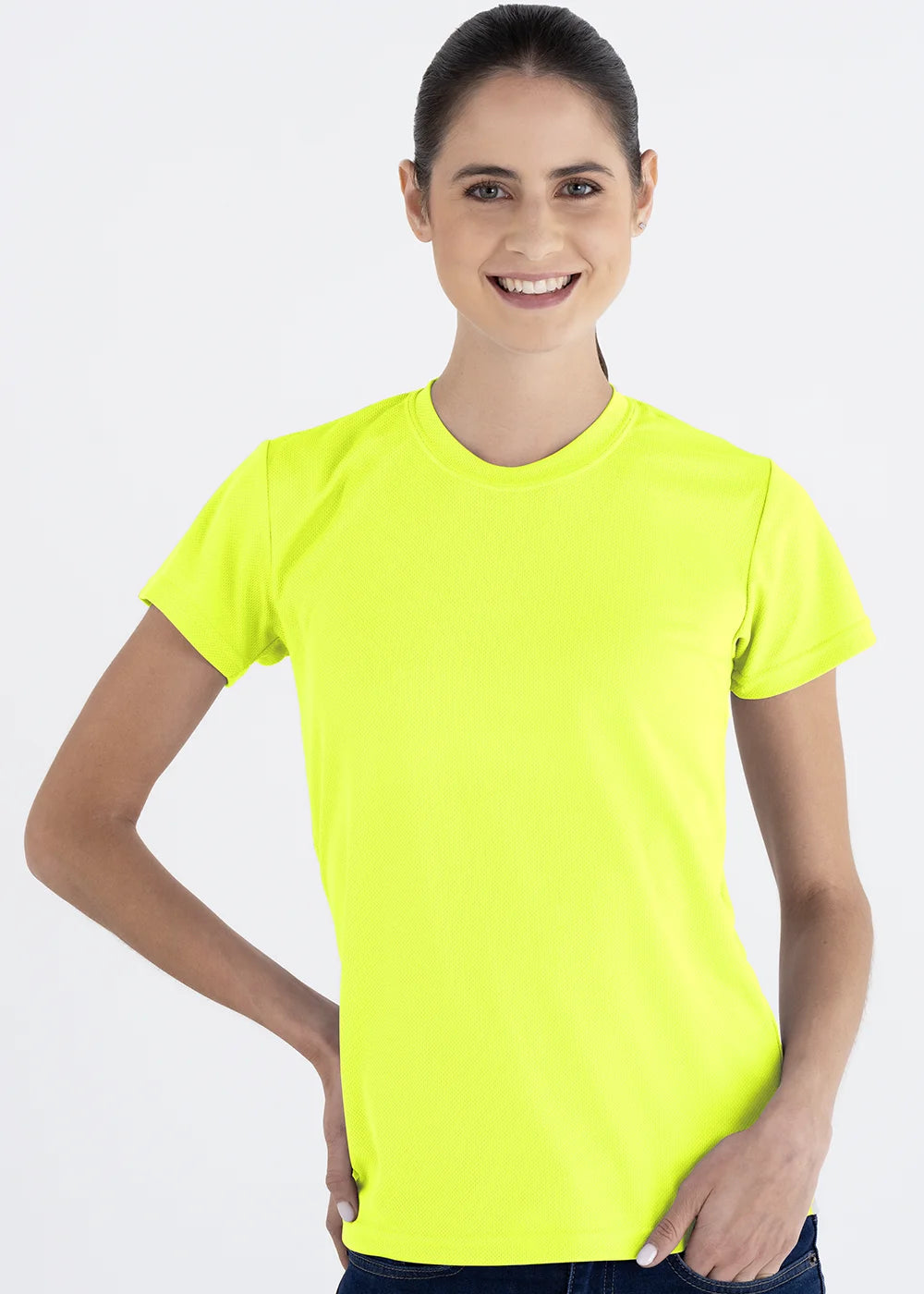 Playera Cuello Redondo Mujer Manga Corta Crew