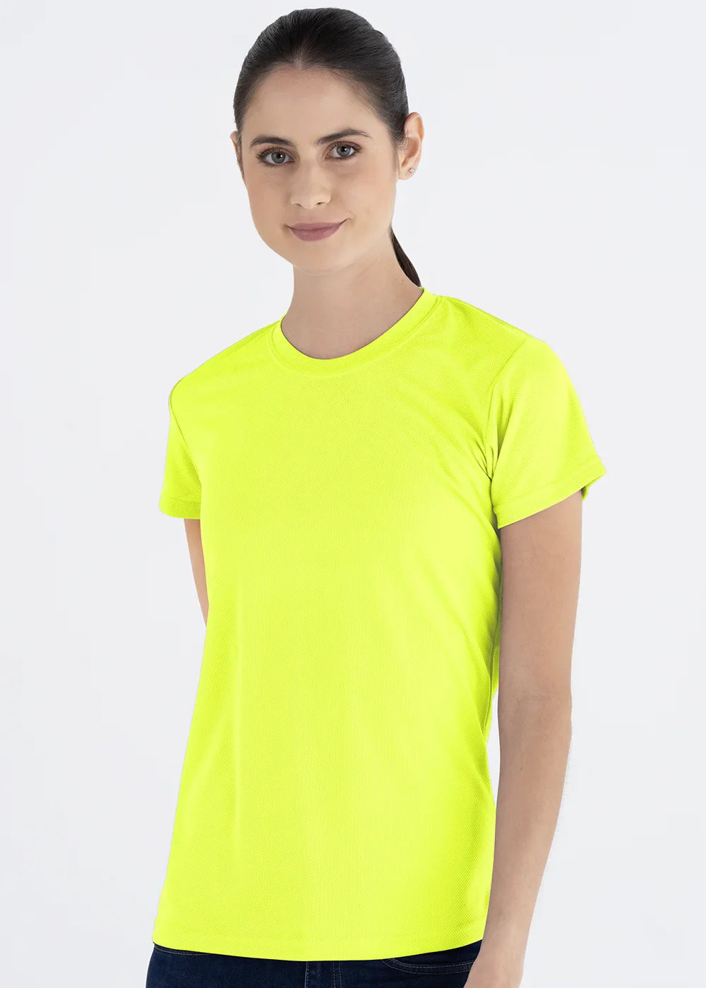 10 Playeras Cuello Redondo Mujer Manga Corta Crew
