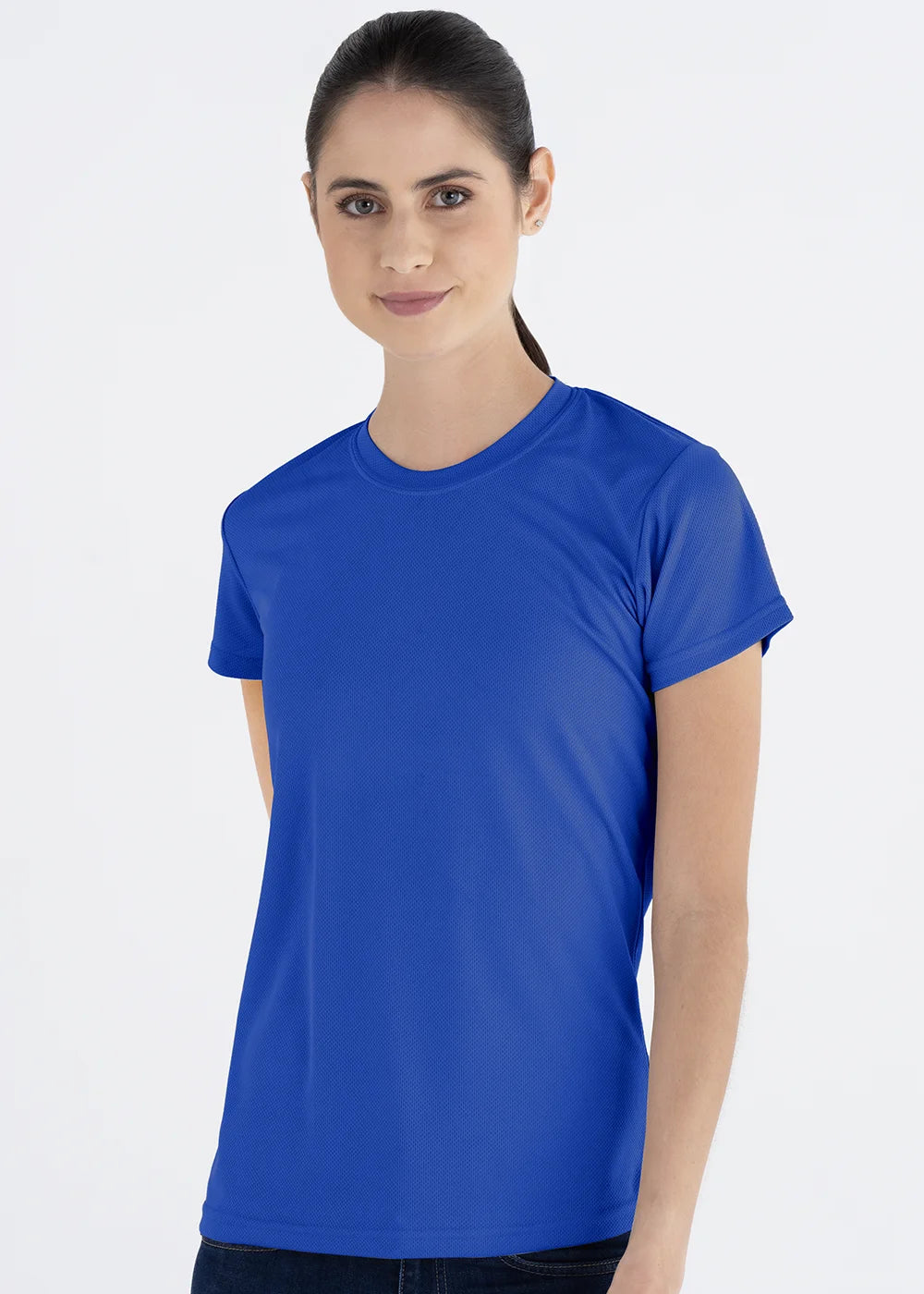 Playera Cuello Redondo Mujer Manga Corta Crew