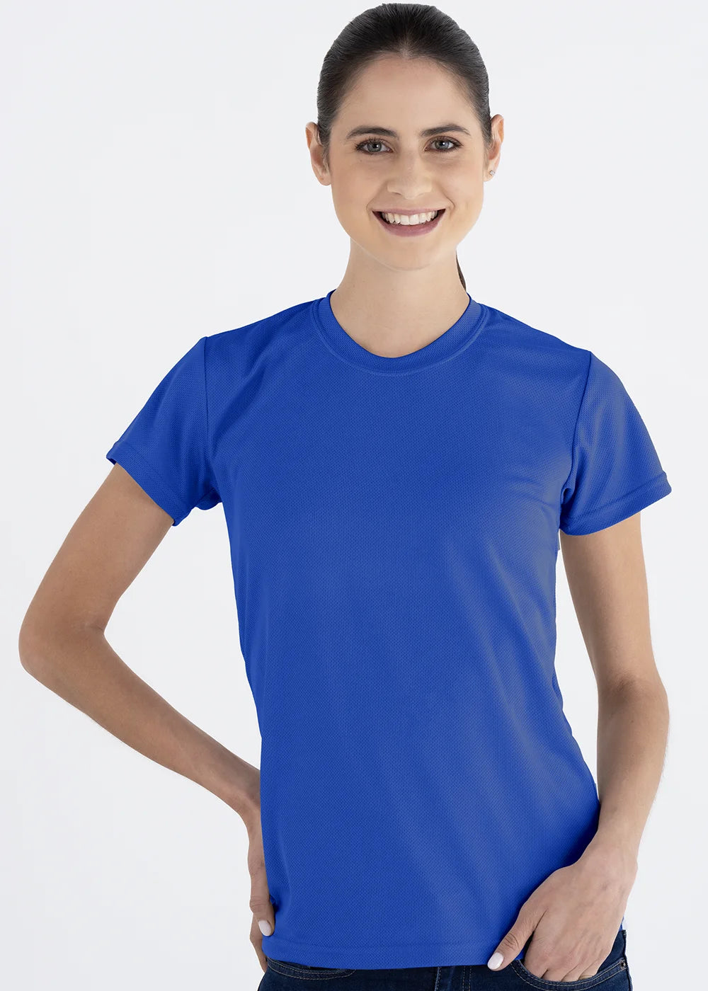 Playera Cuello Redondo Mujer Manga Corta Crew