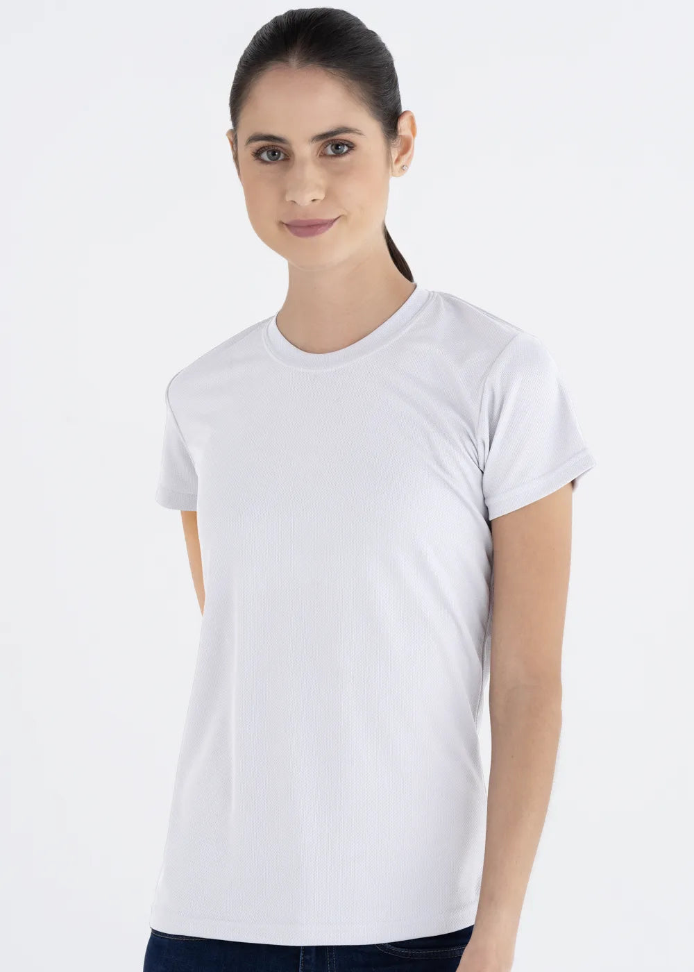 Playera Cuello Redondo Mujer Manga Corta Crew