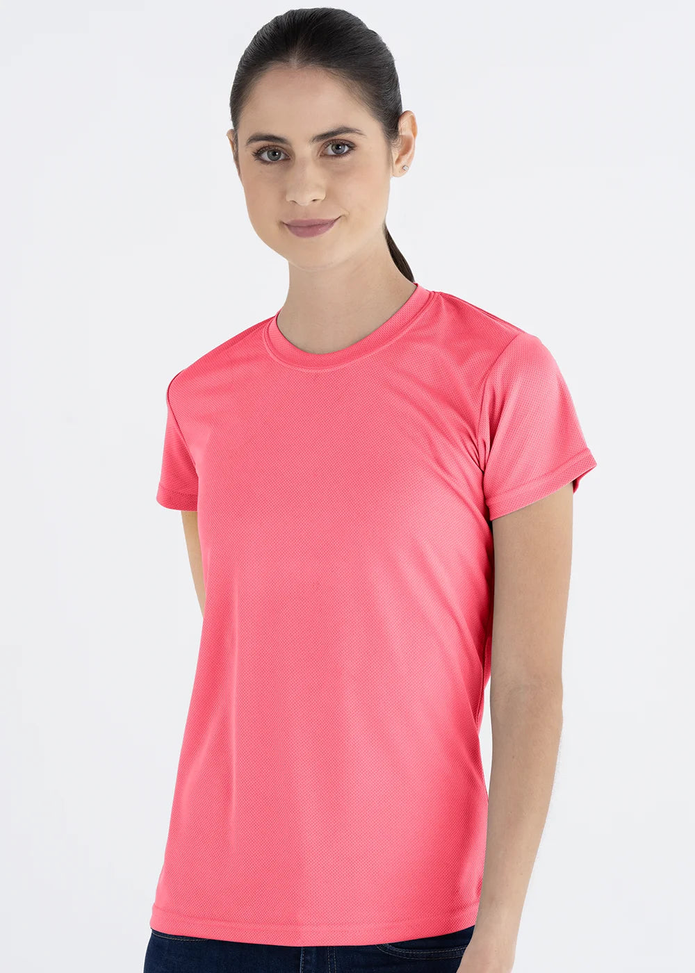 Playera Cuello Redondo Mujer Manga Corta Crew