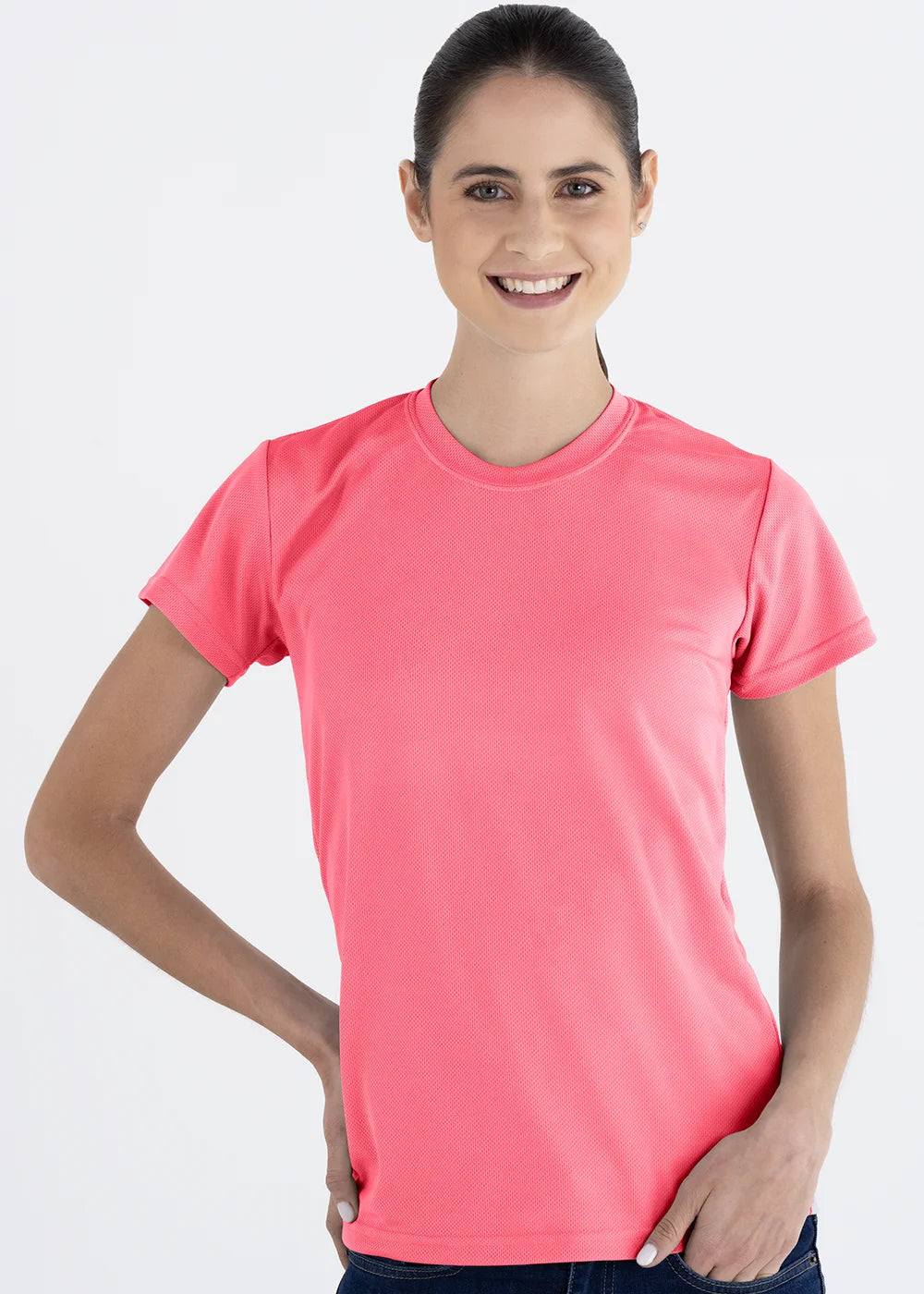 Playera Cuello Redondo Mujer Manga Corta Crew
