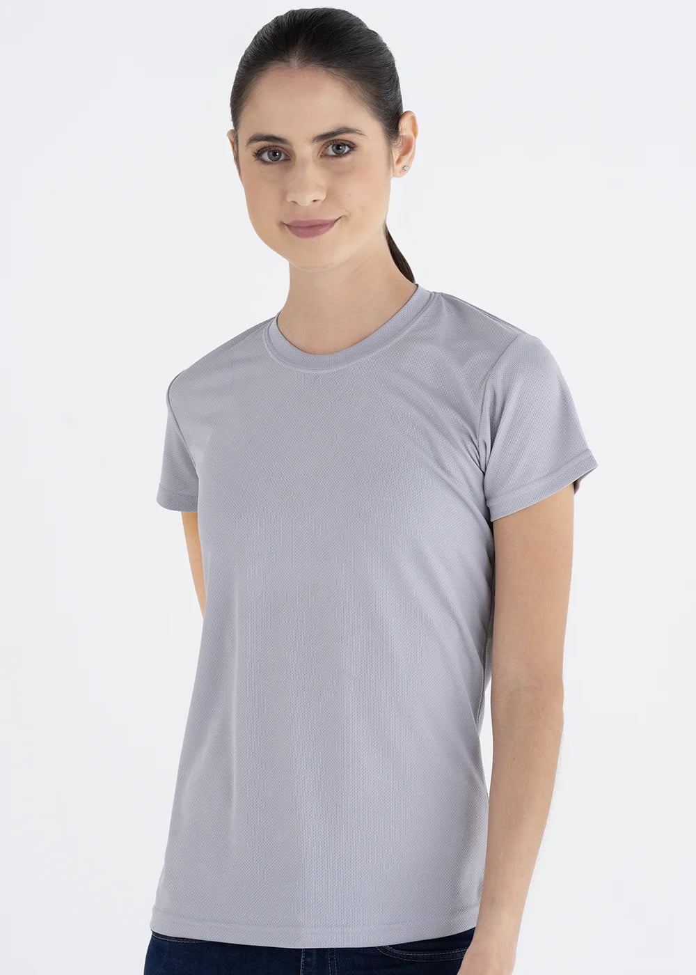 Playera Cuello Redondo Mujer Manga Corta Crew