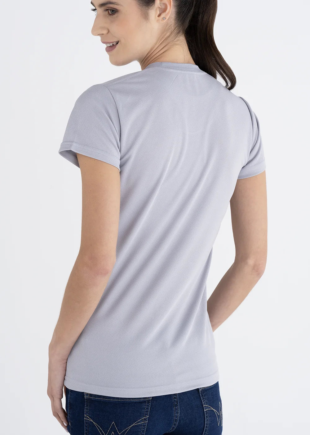 Playera Cuello Redondo Mujer Manga Corta Crew