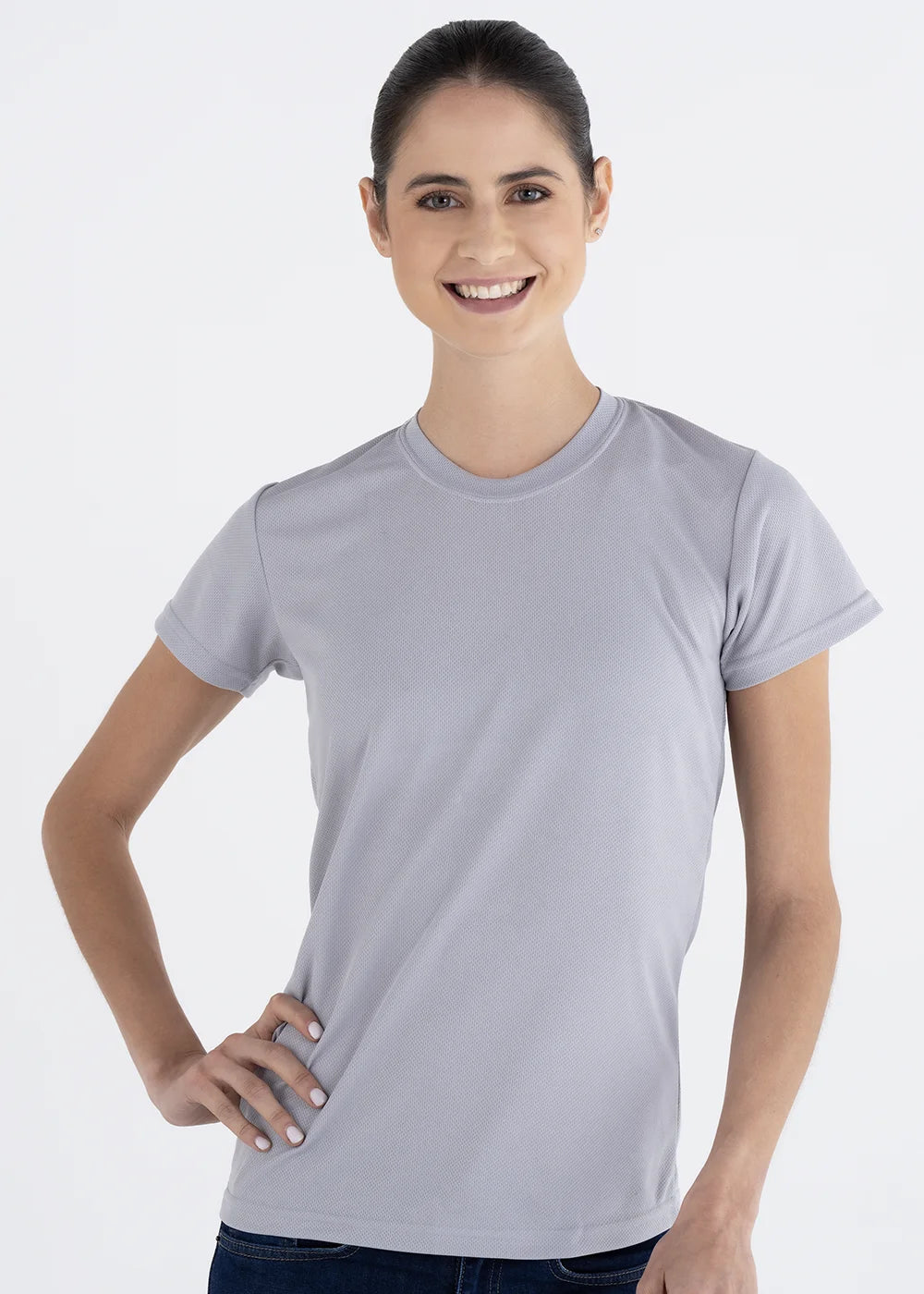 Playera Cuello Redondo Mujer Manga Corta Crew