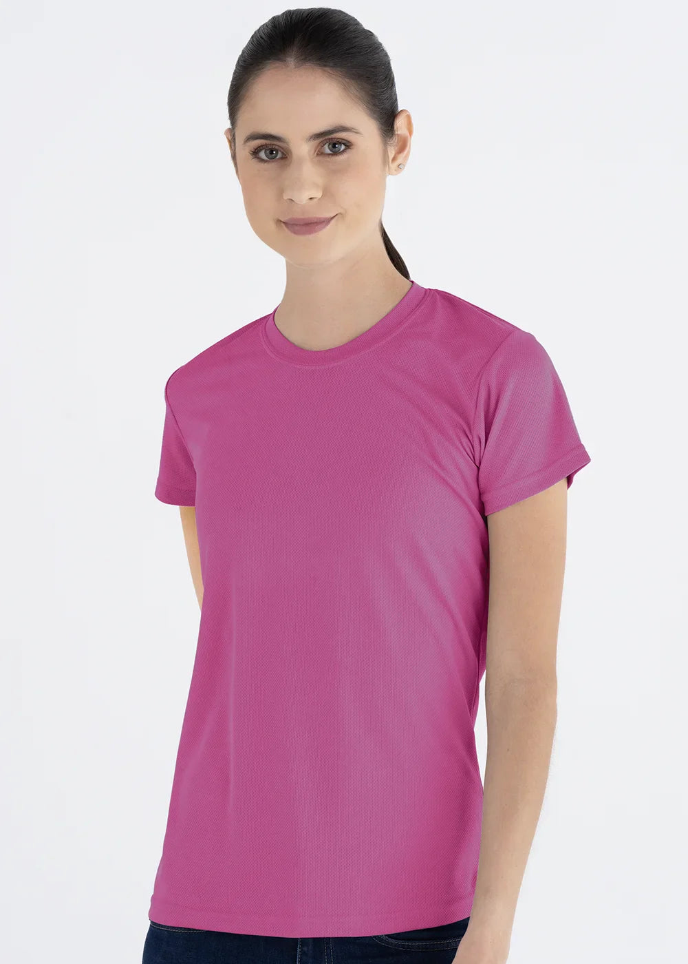 10 Playeras Cuello Redondo Mujer Manga Corta Crew
