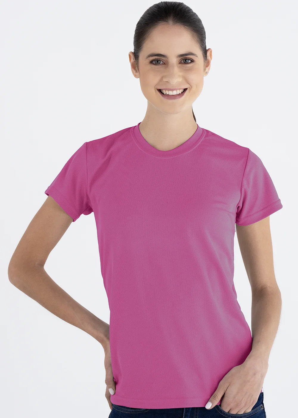 Playera Cuello Redondo Mujer Manga Corta Crew
