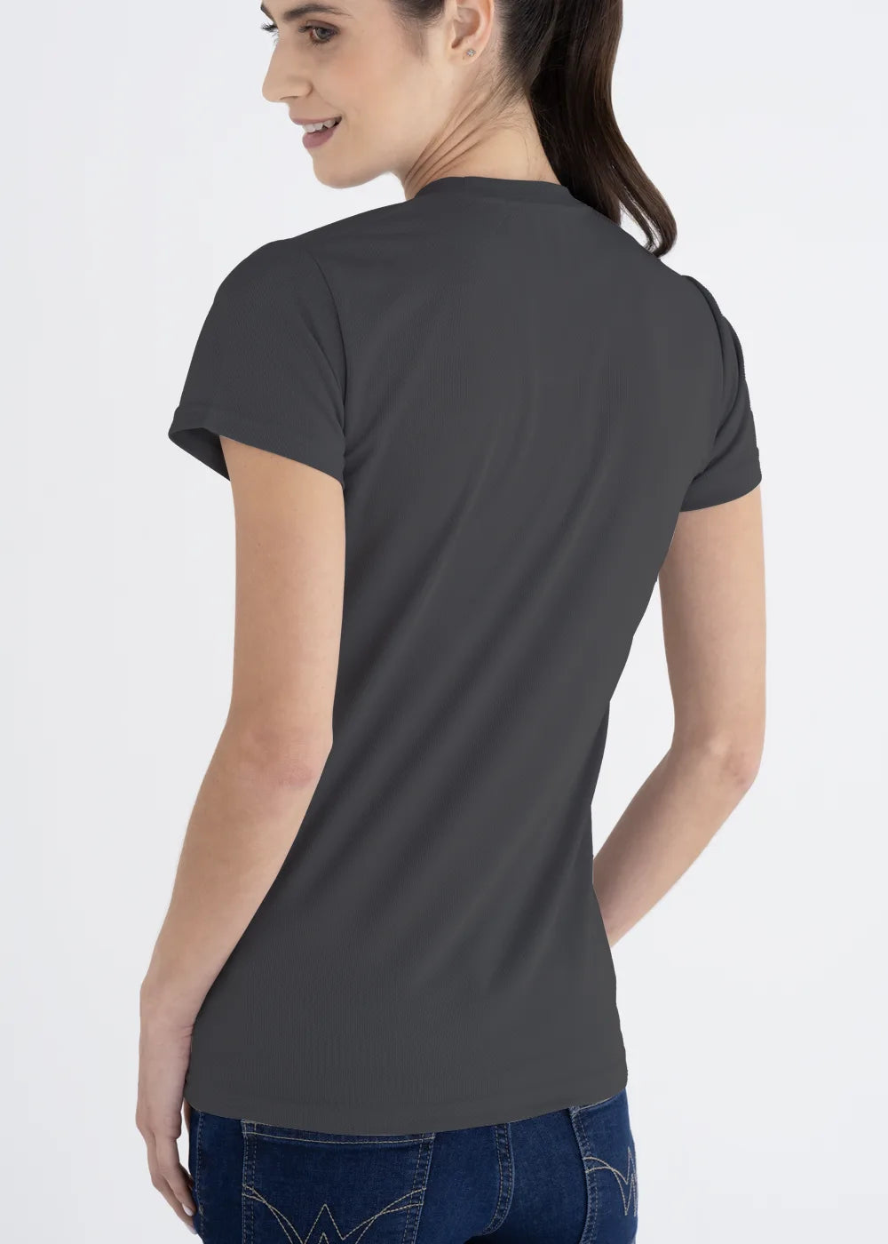 Playera Cuello Redondo Mujer Manga Corta Crew