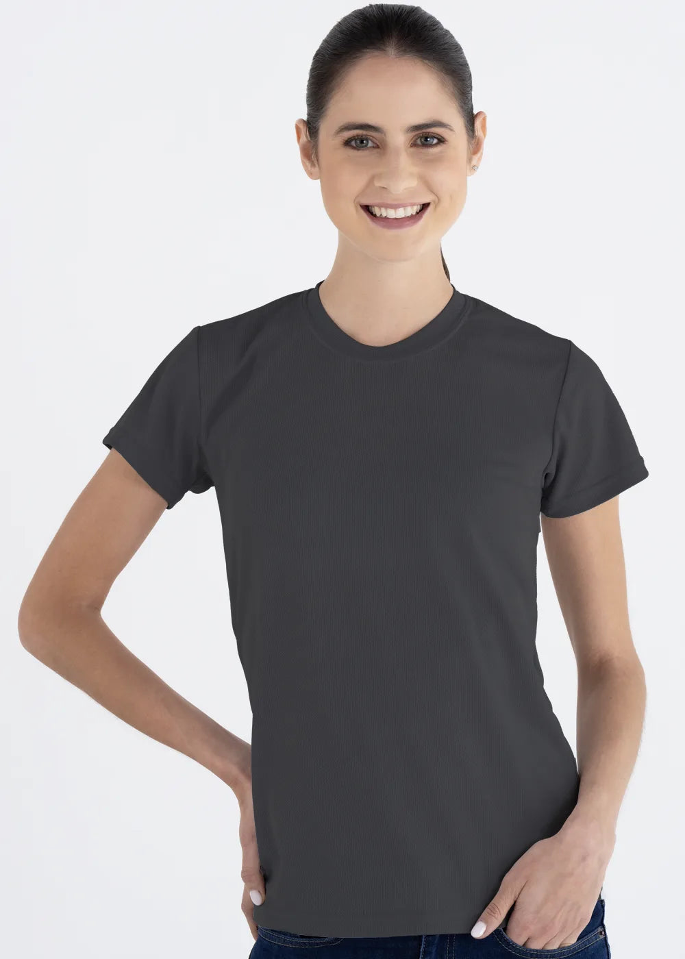Playera Cuello Redondo Mujer Manga Corta Crew