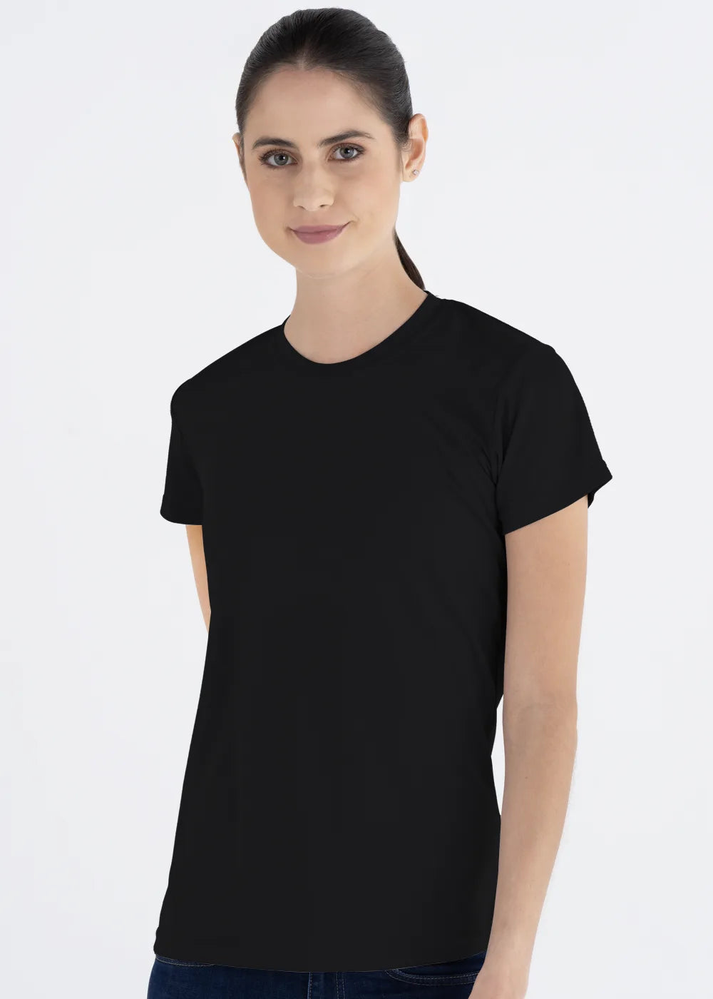 Playera Cuello Redondo Mujer Manga Corta Crew
