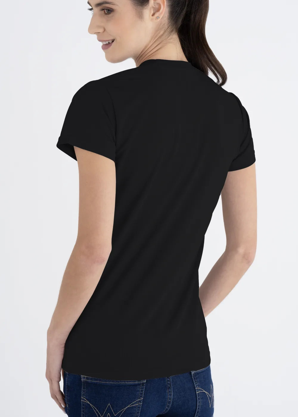 Playera Cuello Redondo Mujer Manga Corta Crew