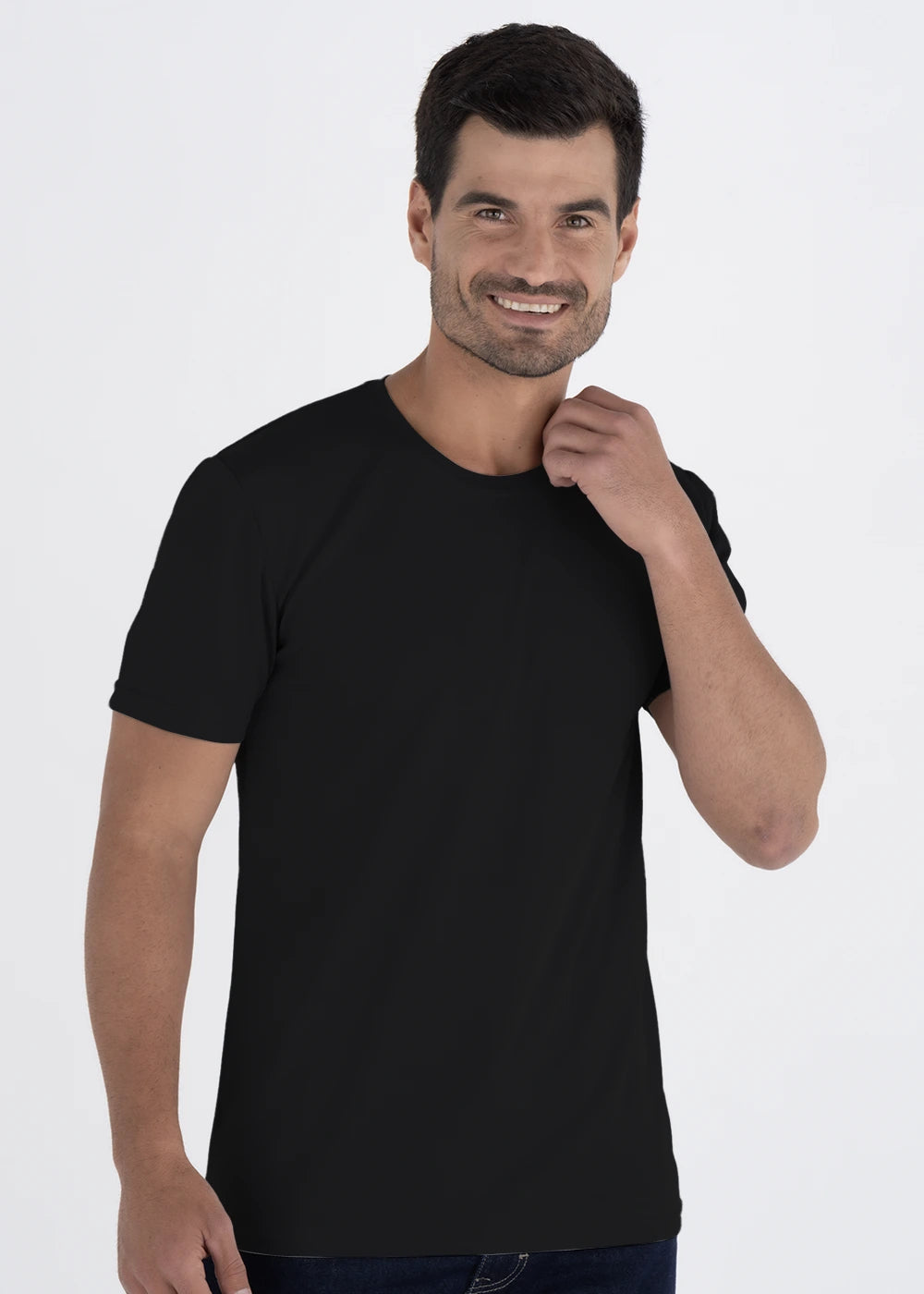 Playera Cuello Redondo Hombre Manga Corta Crew