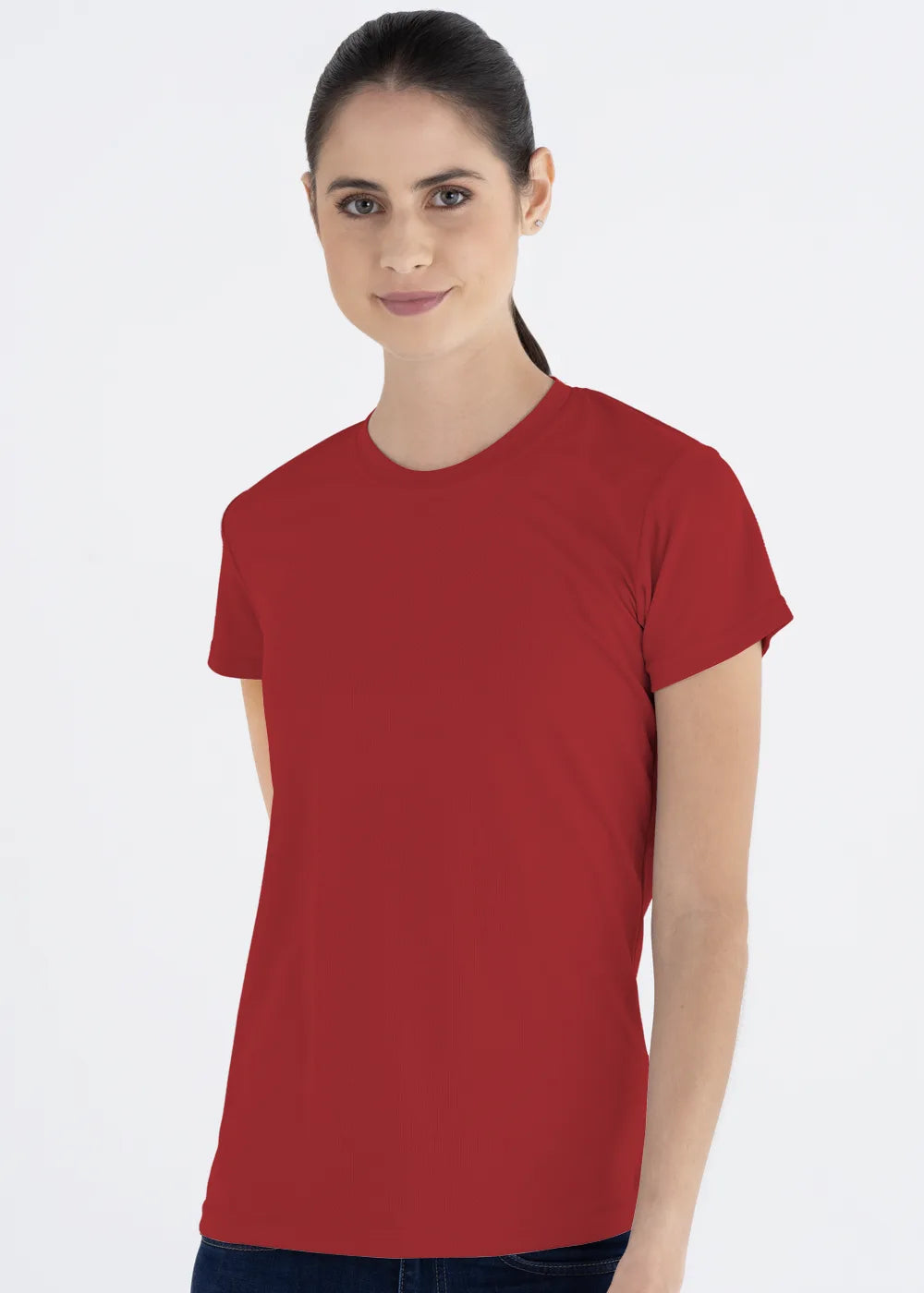 Playera Cuello Redondo Mujer Manga Corta Crew