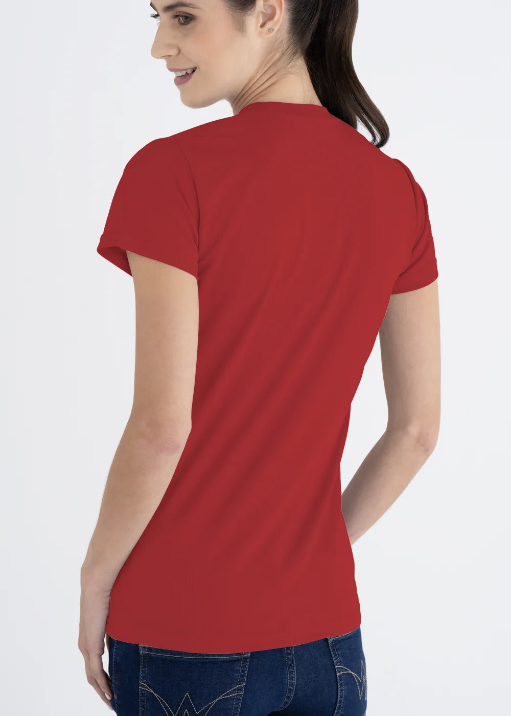 Playera Cuello Redondo Mujer Manga Corta Crew