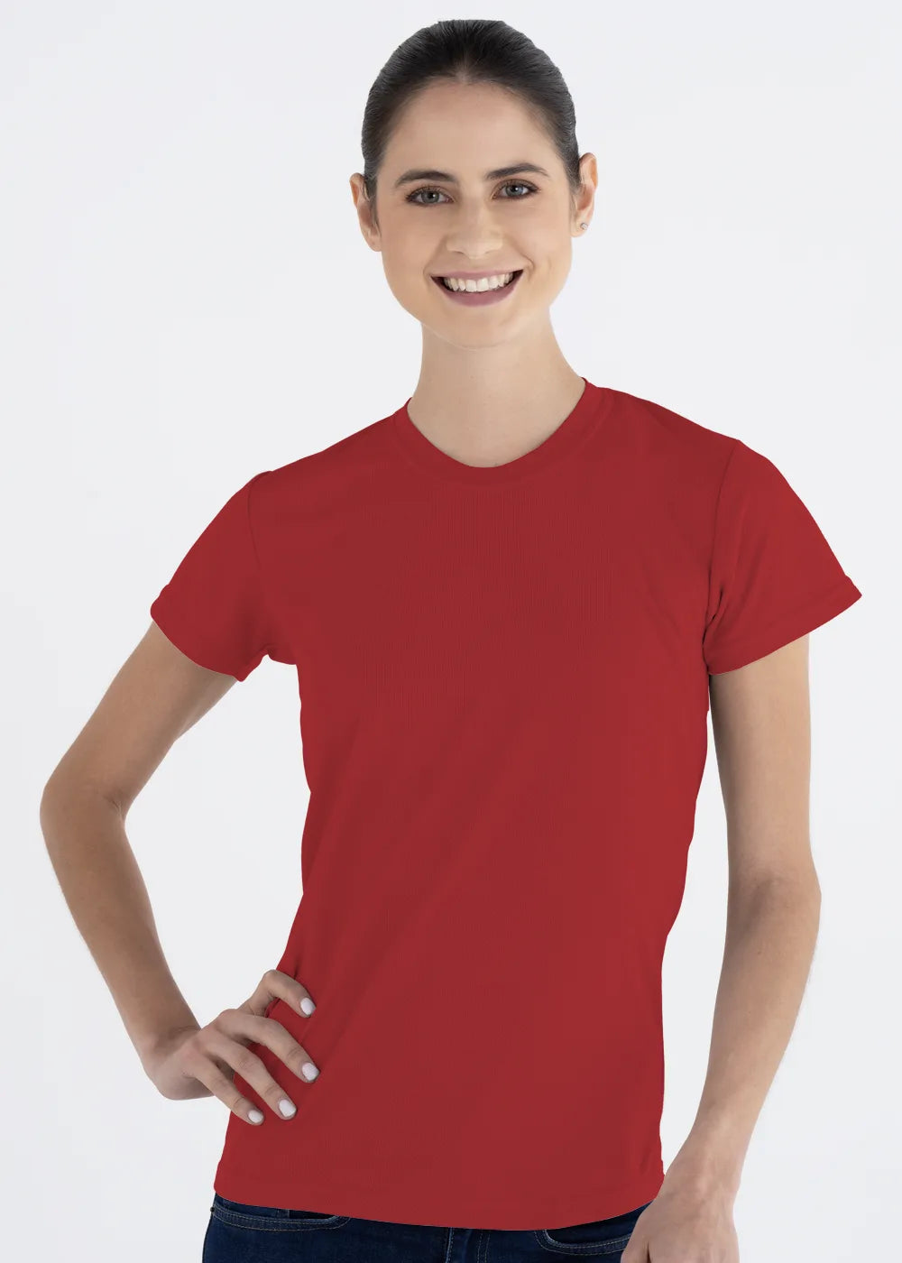 Playera Cuello Redondo Mujer Manga Corta Crew