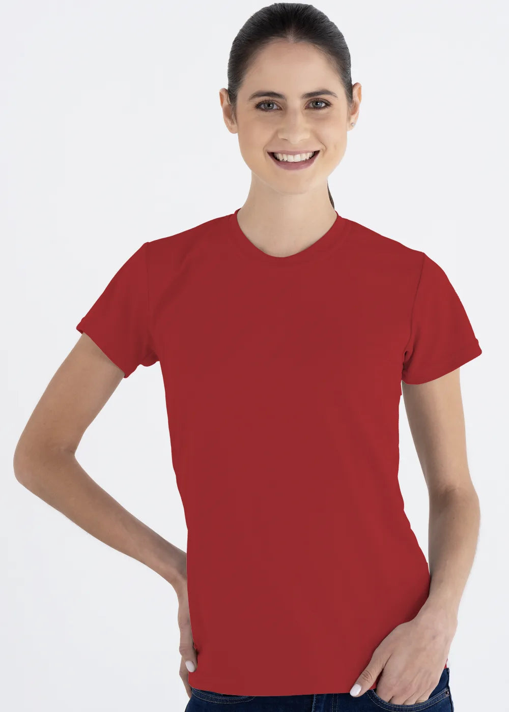 Playera Cuello Redondo Mujer Manga Corta Crew