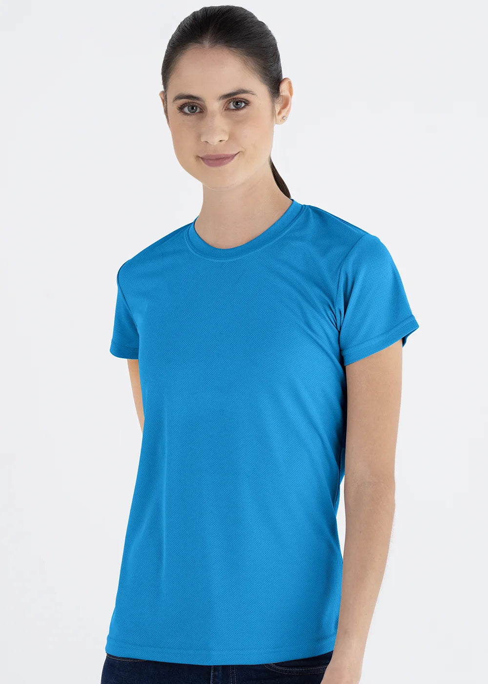 Playera Cuello Redondo Mujer Manga Corta Crew
