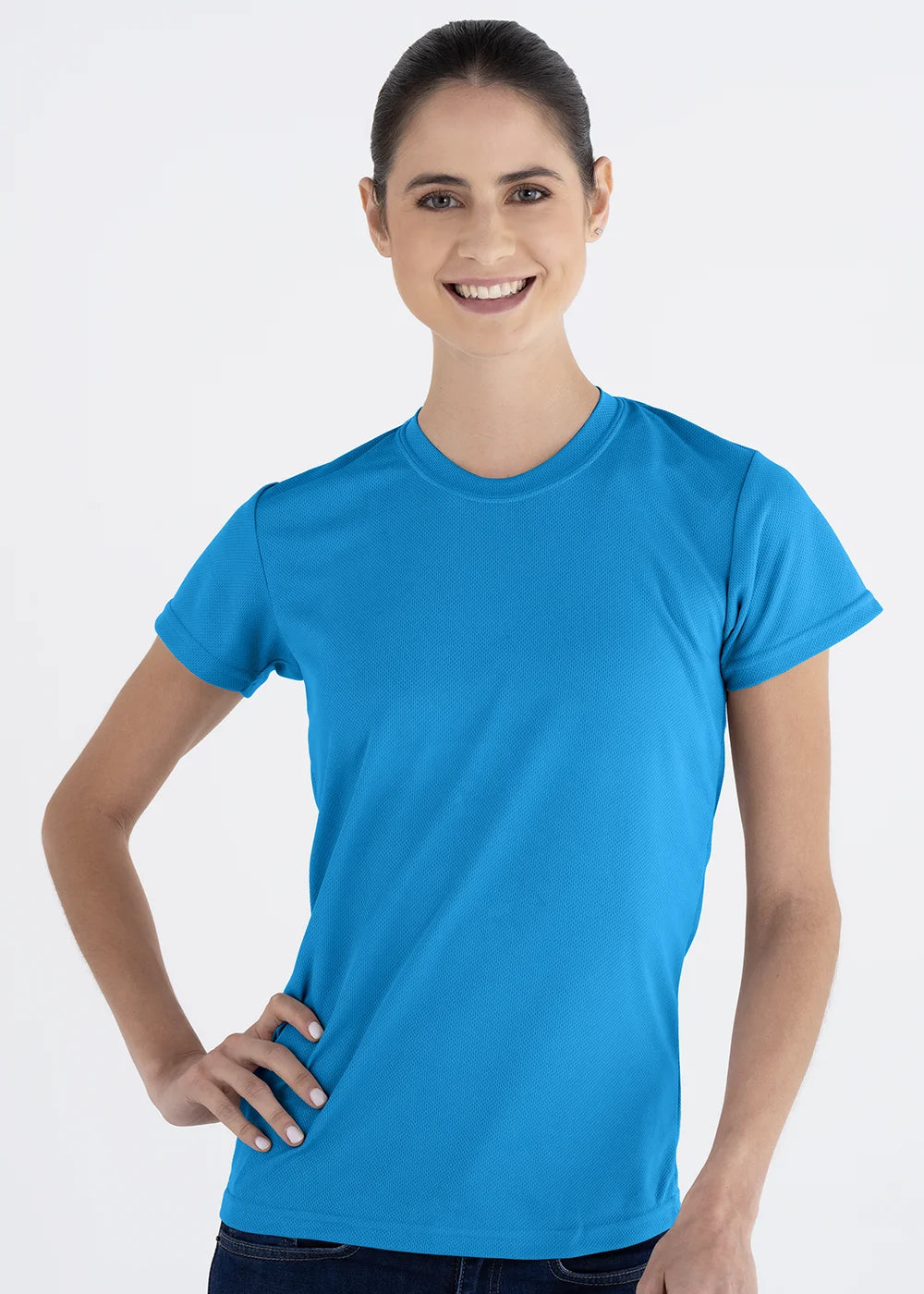 Playera Cuello Redondo Mujer Manga Corta Crew