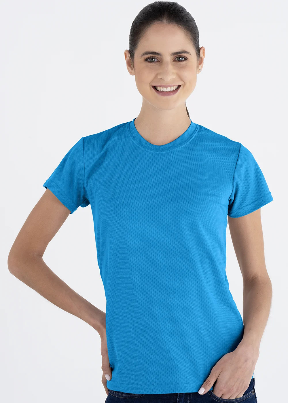 Playera Cuello Redondo Mujer Manga Corta Crew