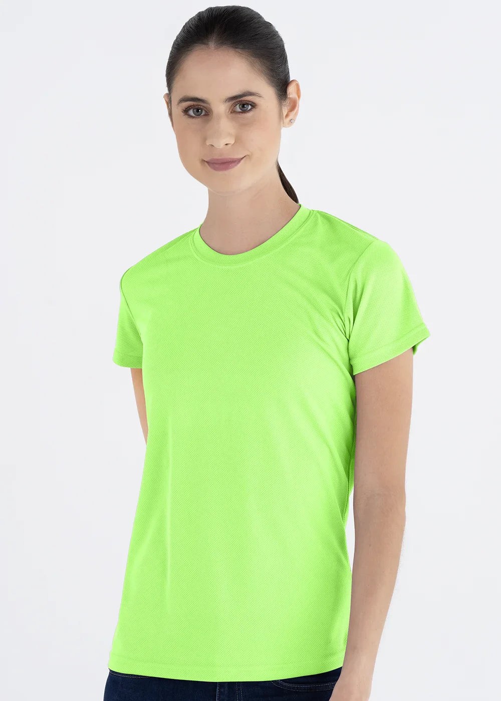 10 Playeras Cuello Redondo Mujer Manga Corta Crew