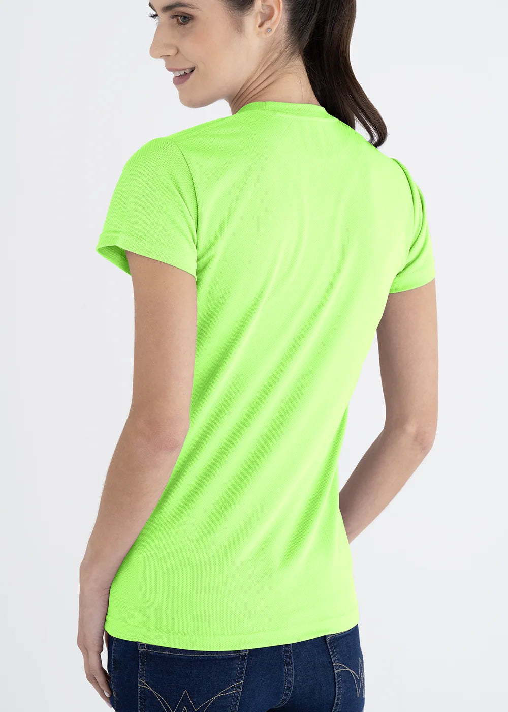 Playera Cuello Redondo Mujer Manga Corta Crew