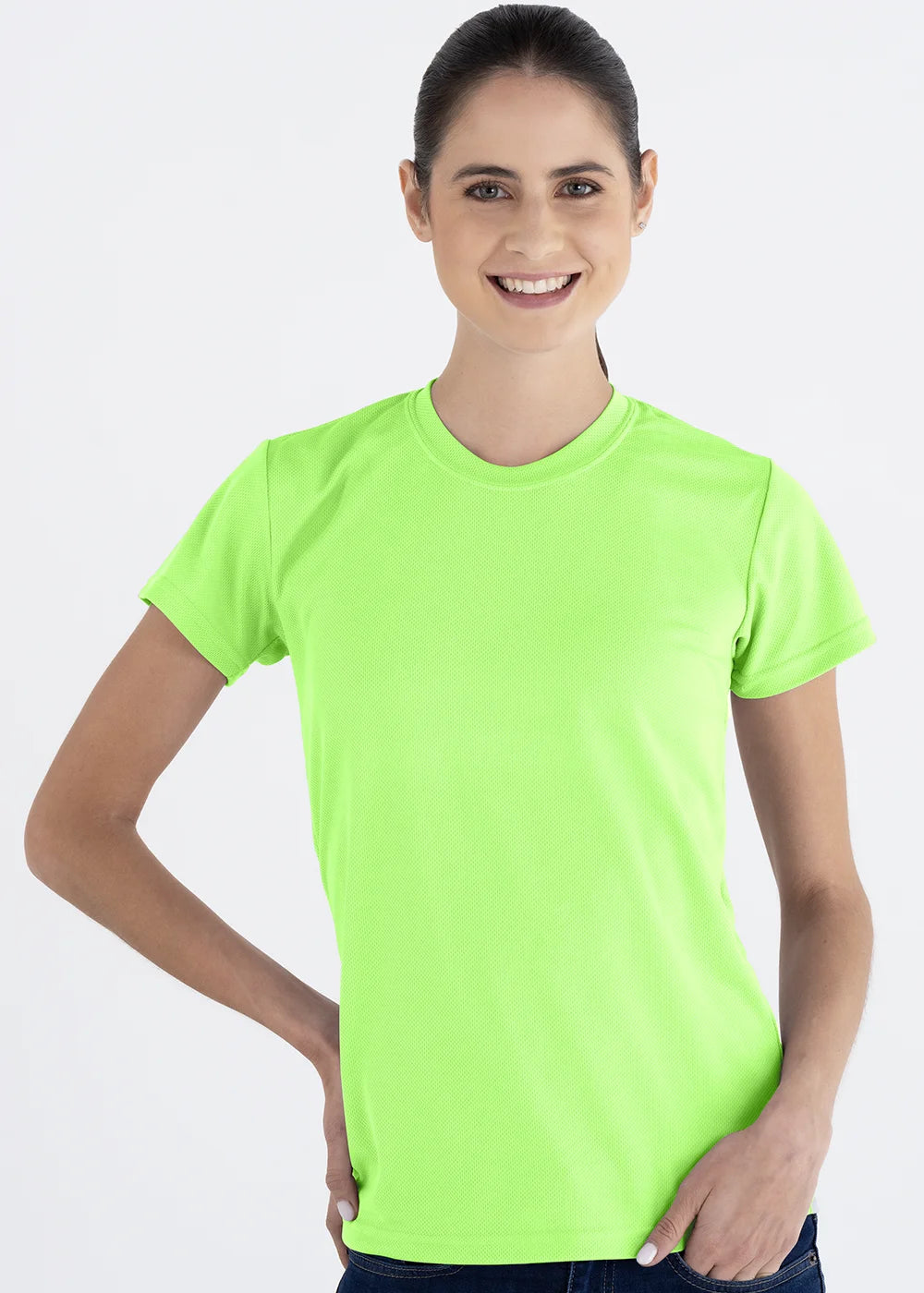 Playera Cuello Redondo Mujer Manga Corta Crew