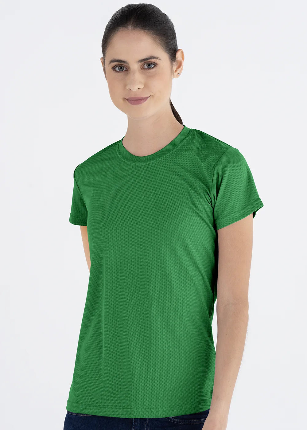 Playera Cuello Redondo Mujer Manga Corta Crew
