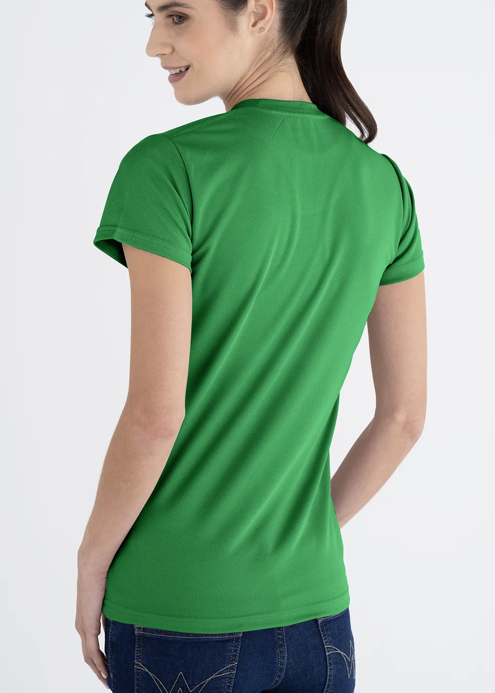 Playera Cuello Redondo Mujer Manga Corta Crew