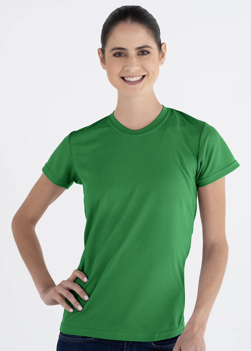 Playera Cuello Redondo Mujer Manga Corta Crew