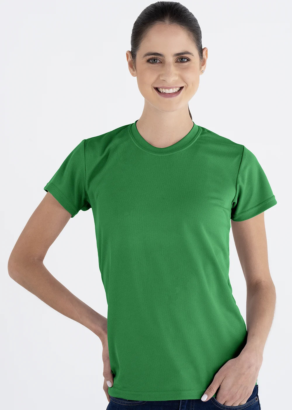 Playera Cuello Redondo Mujer Manga Corta Crew